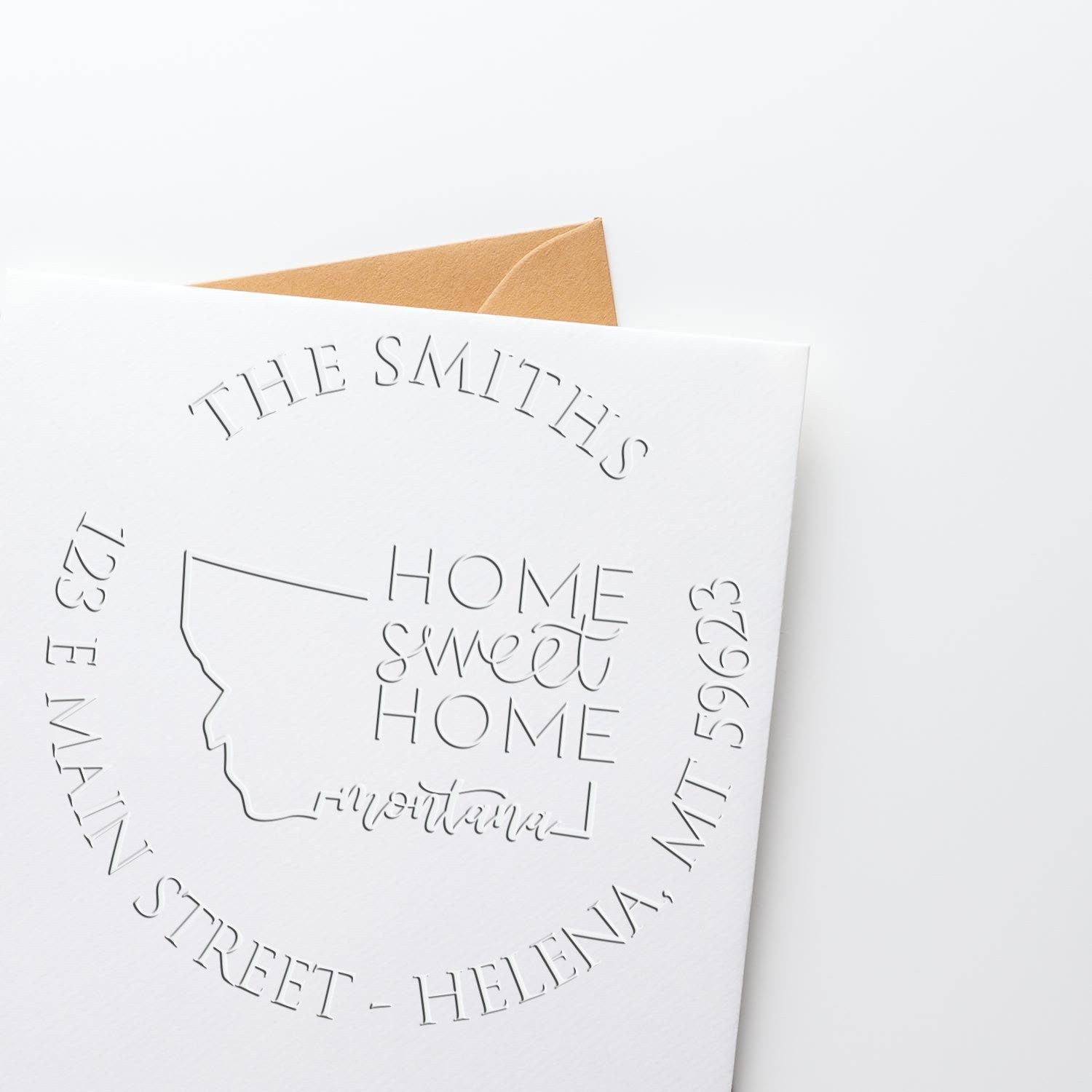 Round MT Soft Personalizable Mailing Stamp Embosser