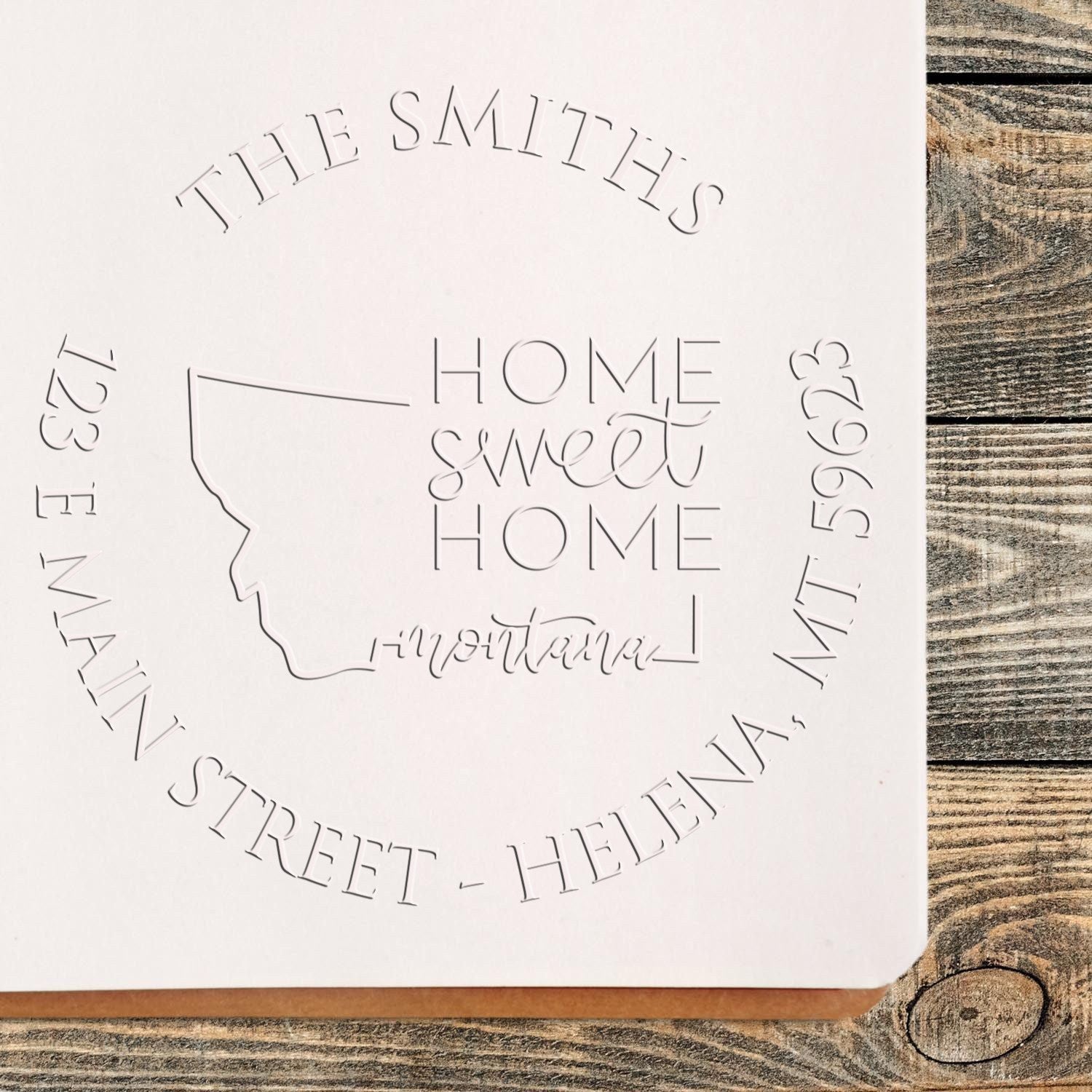 Desk MT Sweet Home Custom Return Embosser Seal - Engineer Seal Stamps