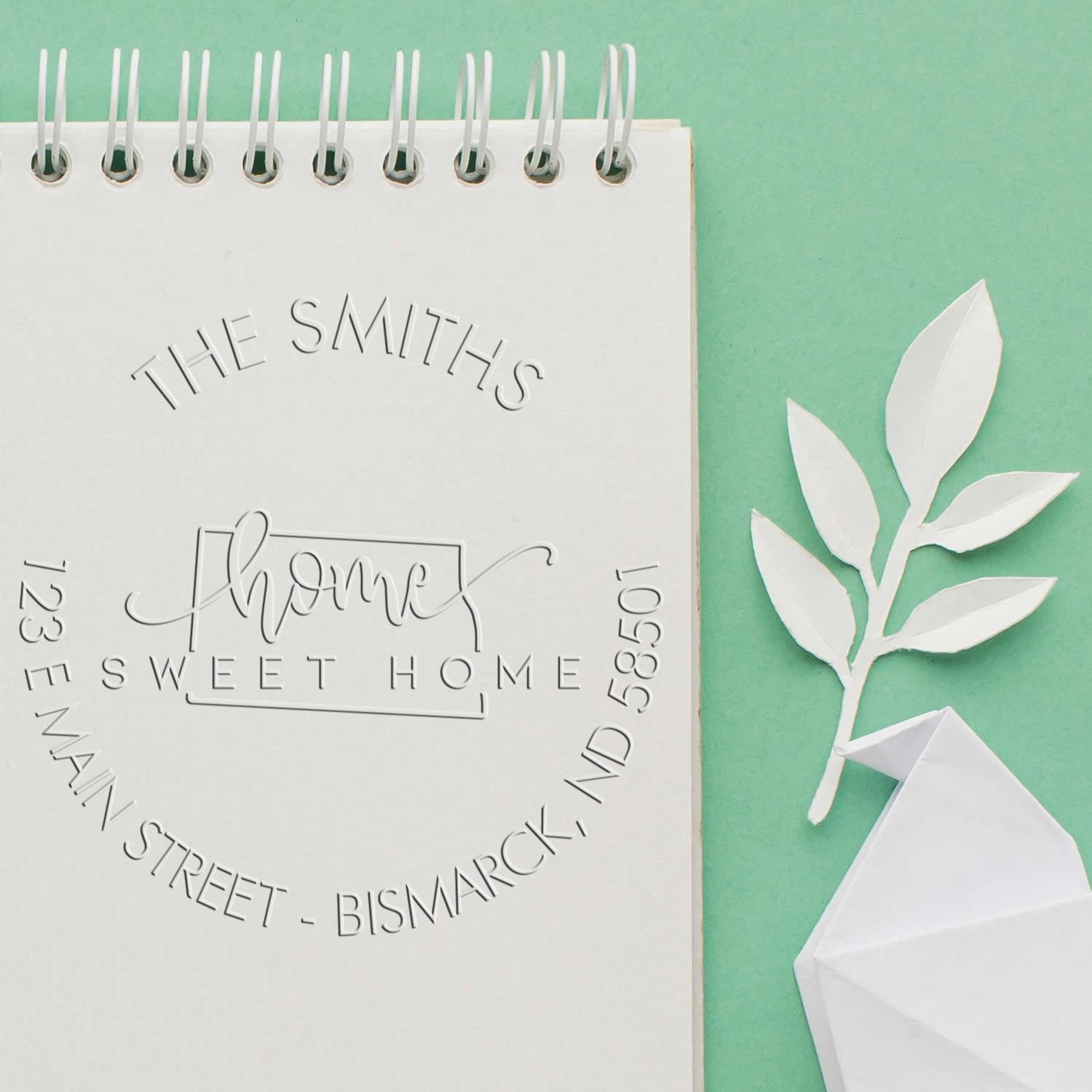 Sweet Home ND Soft Customized Mailing Address Seal Embosser - Engineer Seal Stamps