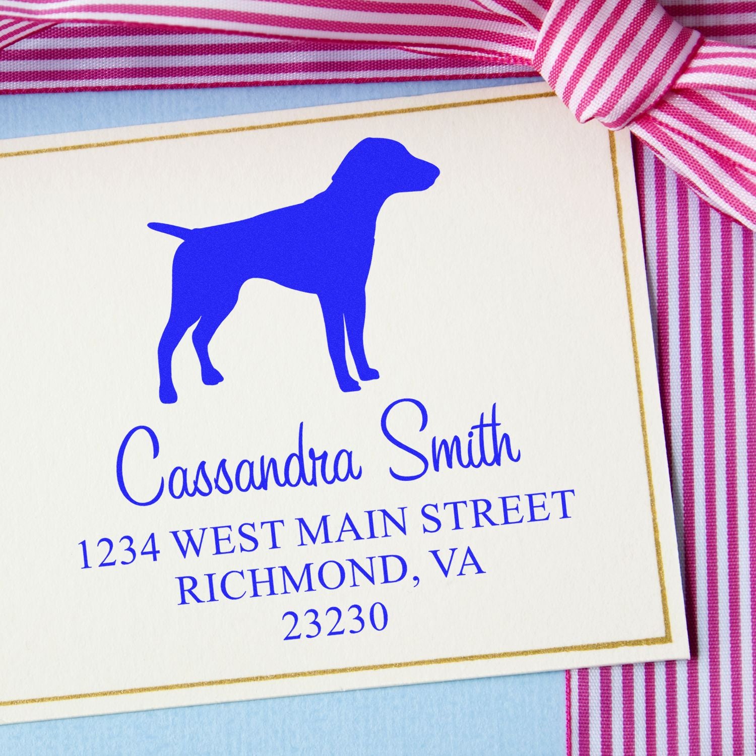 PSI Pre-Inked German Shorthaired Pointer Handcrafted Home Address Rubber Stamp - Engineer Seal Stamps