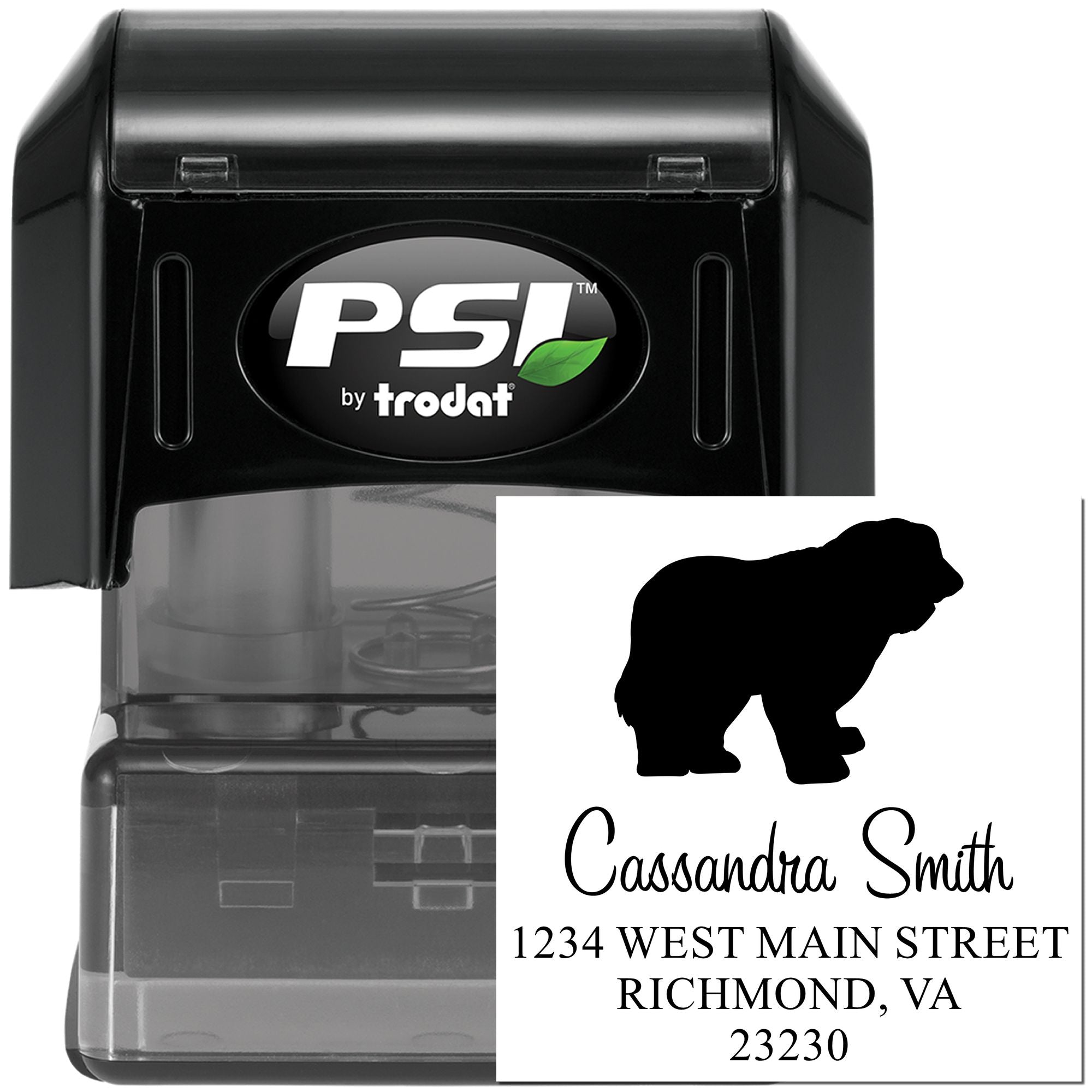 PSI Pre-Inked Old English Sheepdog Handcrafted Home Address Stamp for Envelopes - Engineer Seal Stamps