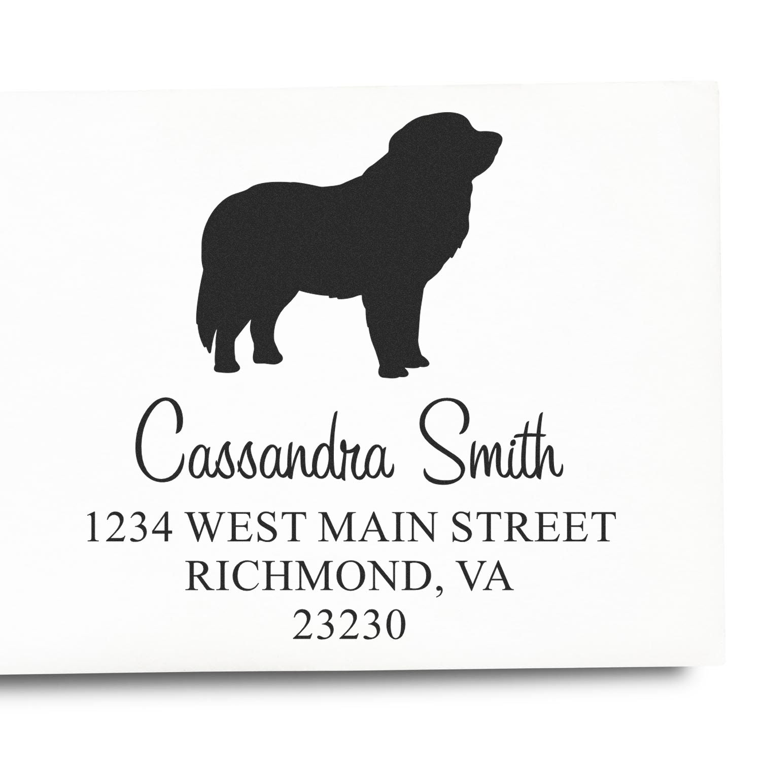 Self-Inking Pyrenees Customizable Name and Address Stamper - Engineer Seal Stamps