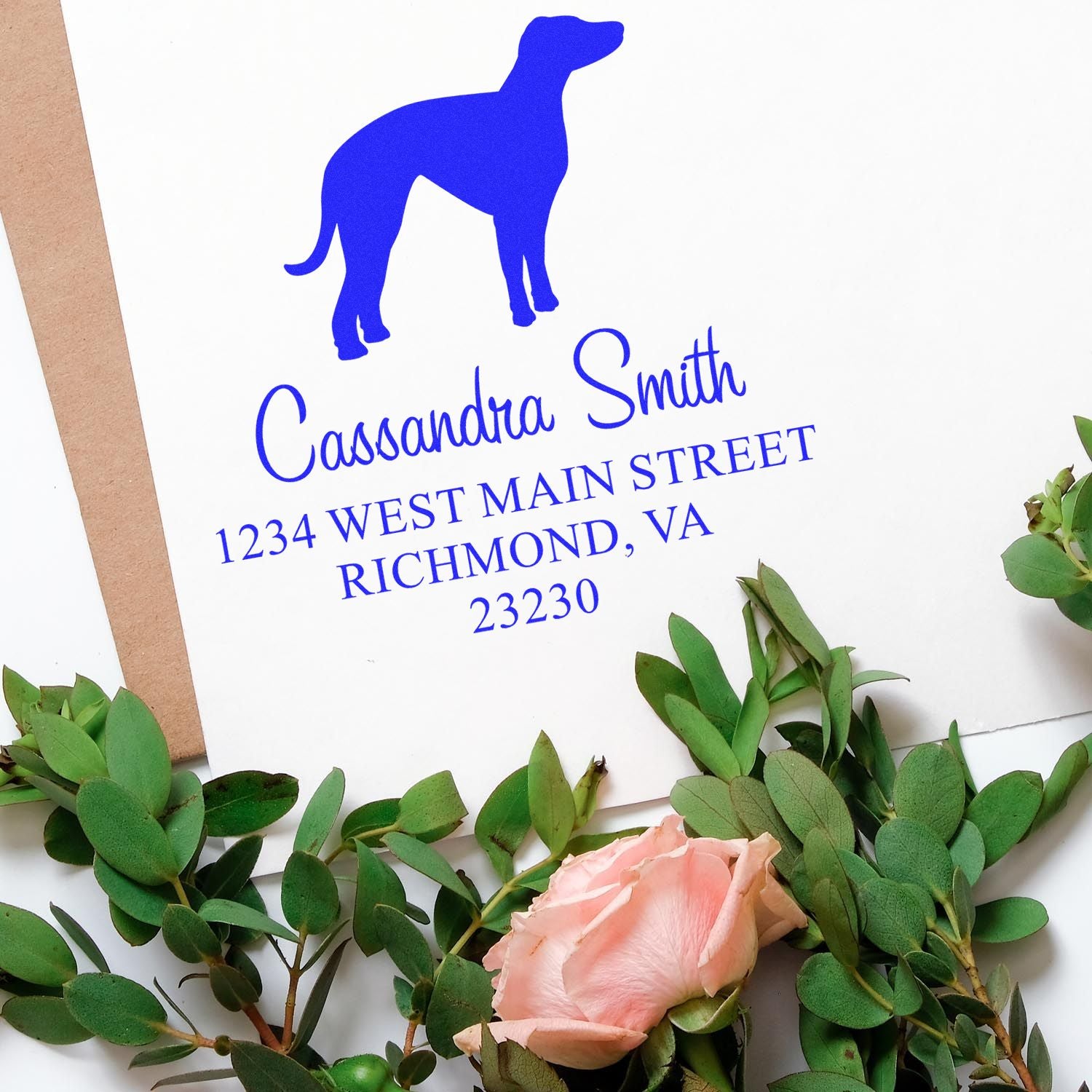 Slim Pre-Inked Whippet Personalizable Name and Address Stamper - Engineer Seal Stamps