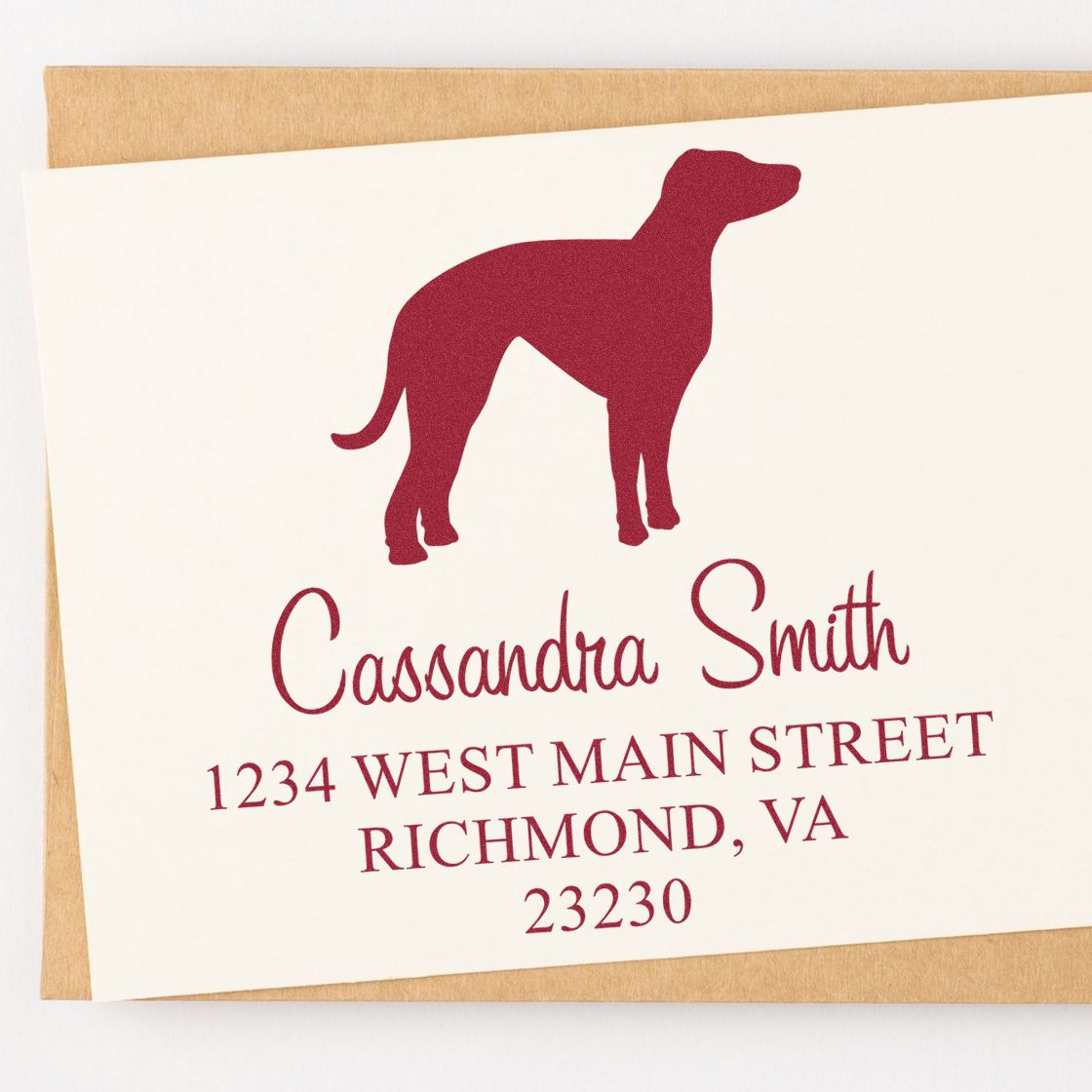 Slim Pre-Inked Whippet Personalizable Name and Address Stamper - Engineer Seal Stamps