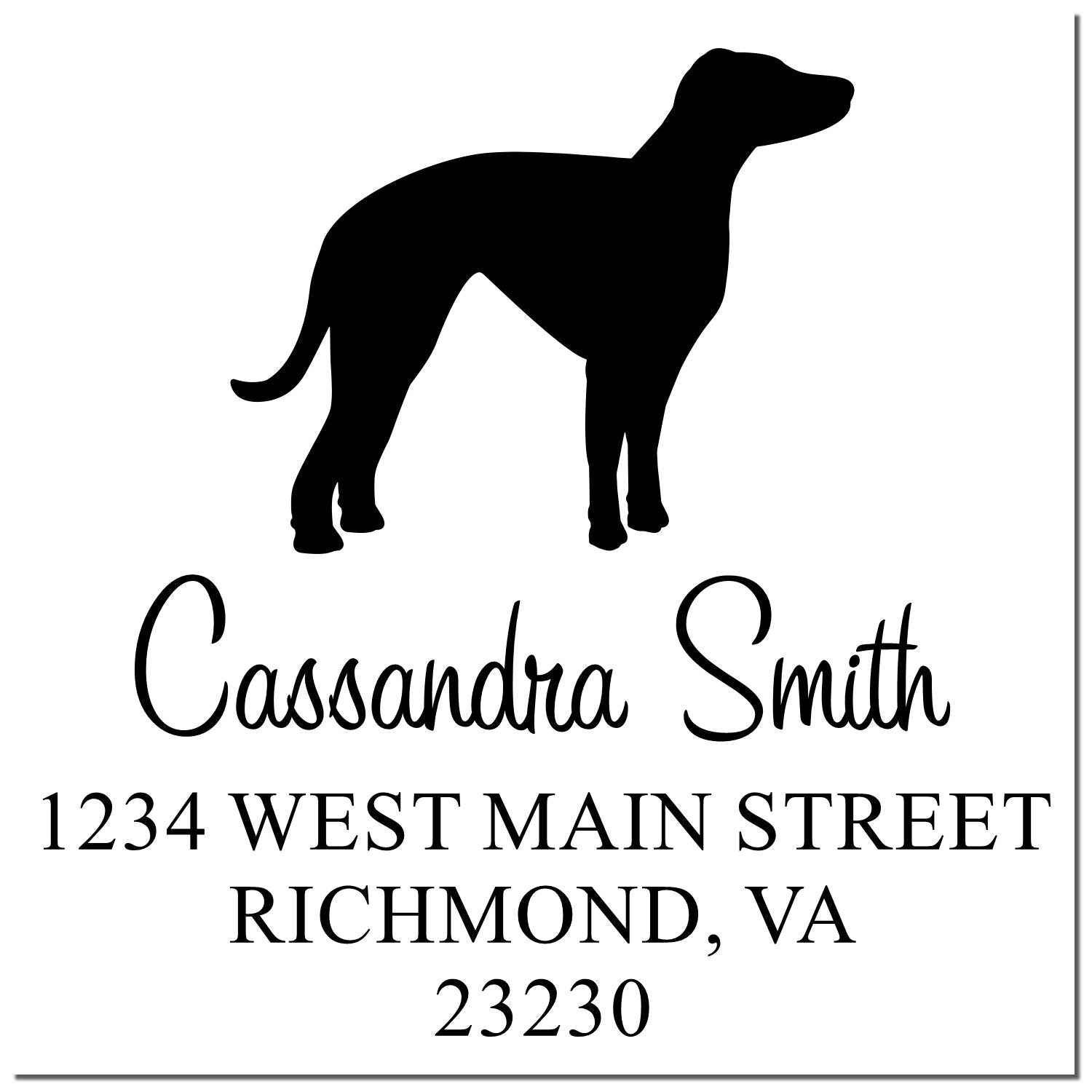 Slim Pre-Inked Whippet Personalizable Name and Address Stamper - Engineer Seal Stamps