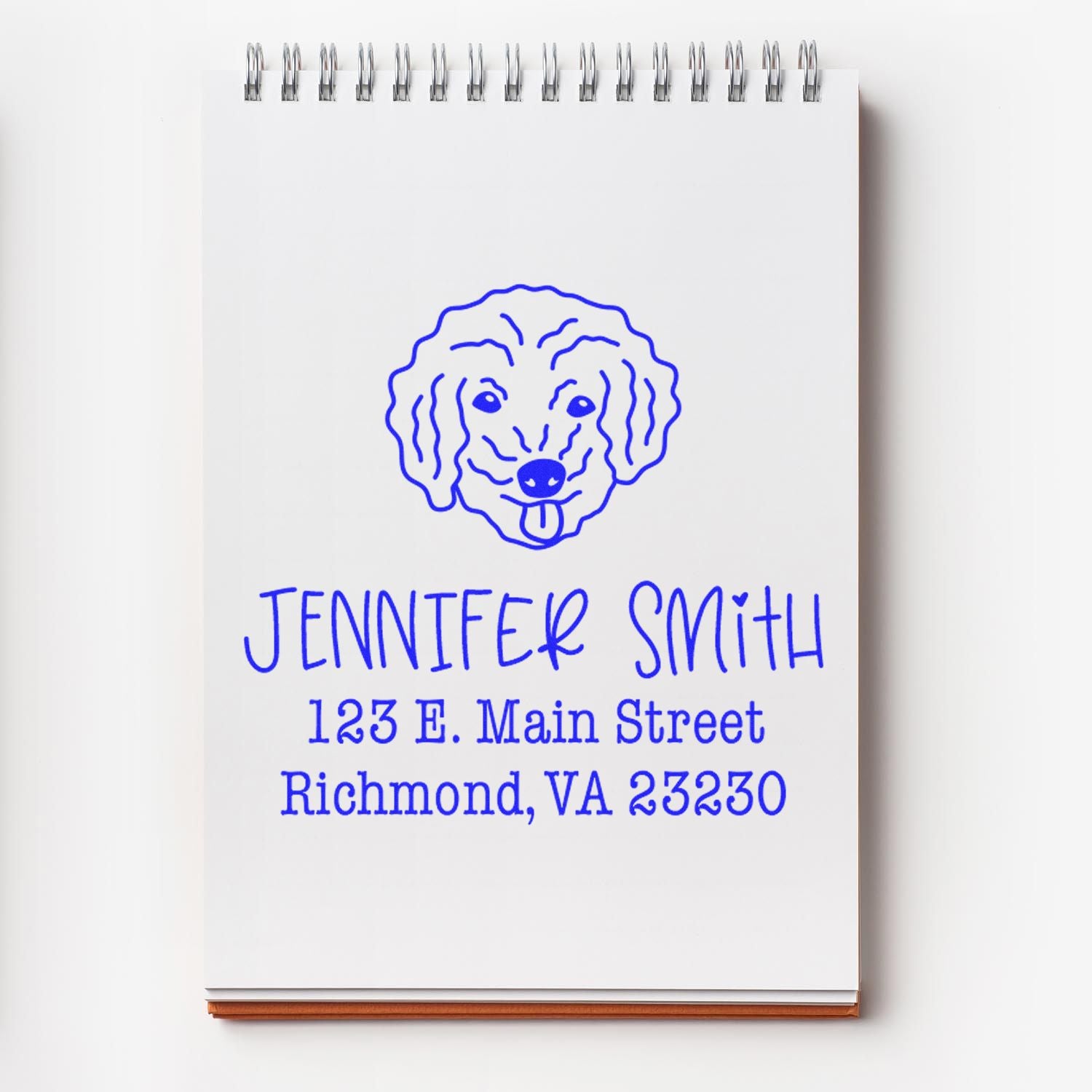 Self-Inking Bichon Poo Customizable New Home Address Stamp for Envelopes - Engineer Seal Stamps