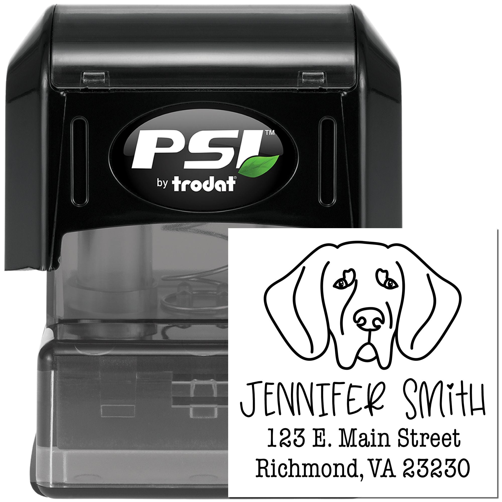 PSI Pre-Inked Great Dane Handcrafted Mailing Stamp for Envelopes - Engineer Seal Stamps