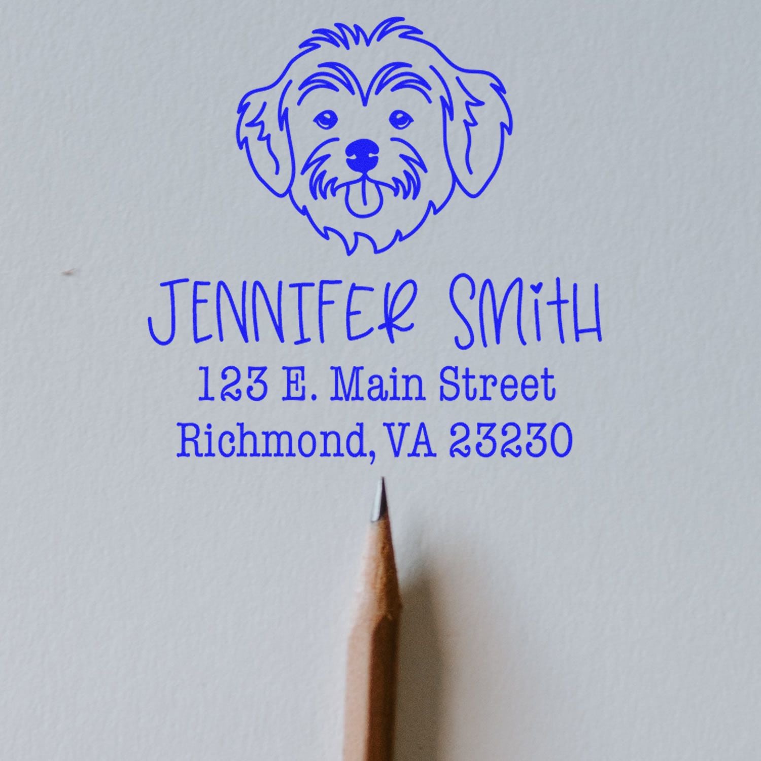 Slim Pre-Inked Havanese Personalized Stamp - Engineer Seal Stamps