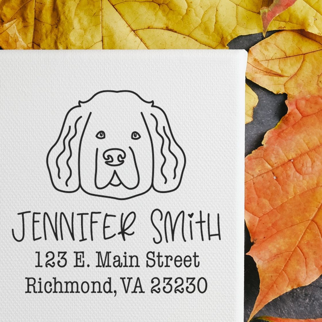 Slim Pre-Inked Newfoundland Personalized Address Label Stamp for Envelopes - Engineer Seal Stamps