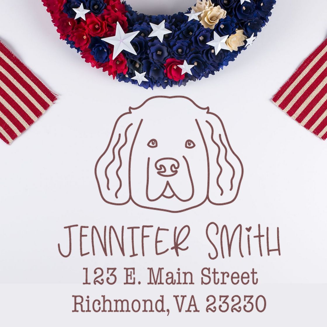 PSI Pre-Inked Newfoundland Handcrafted New Address Rubber Stamp - Engineer Seal Stamps