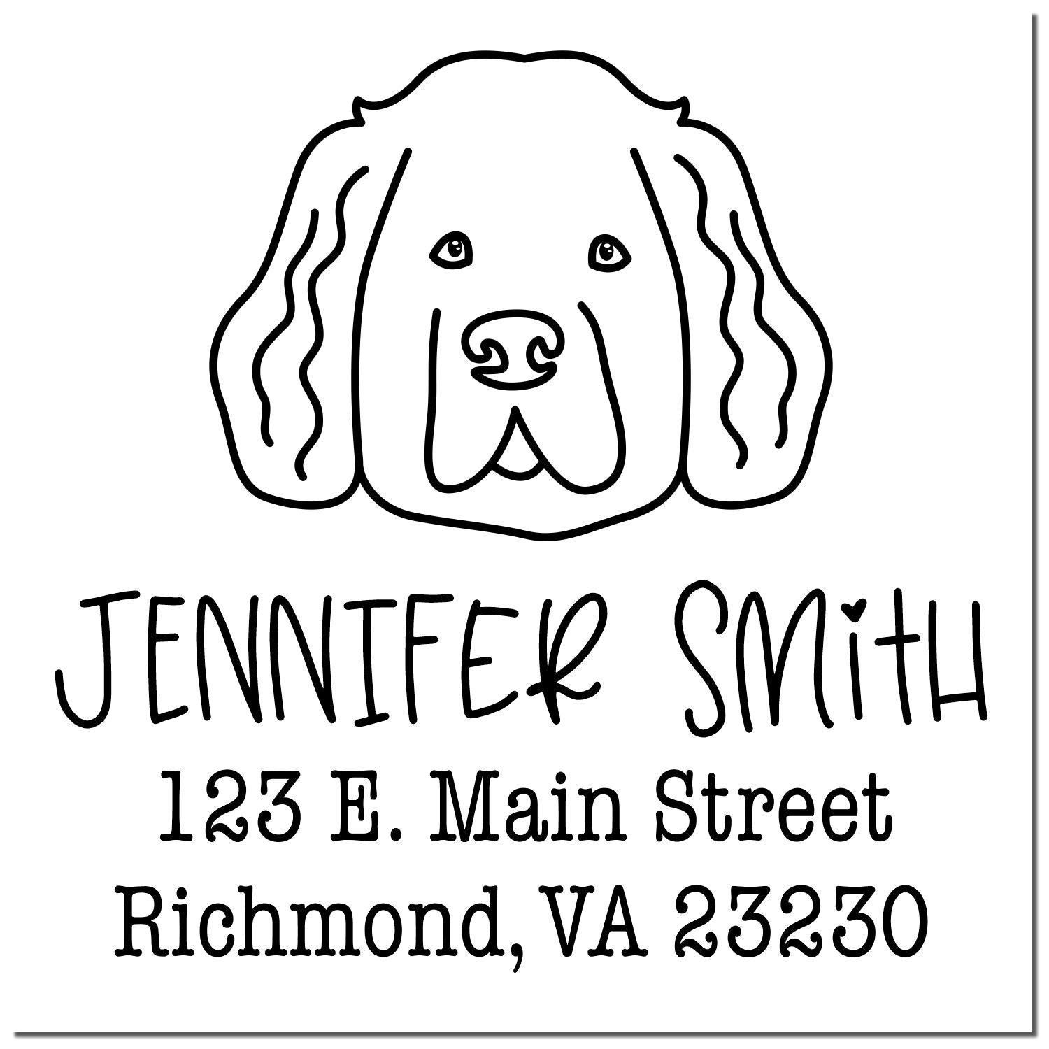 PSI Pre-Inked Newfoundland Handcrafted New Address Rubber Stamp - Engineer Seal Stamps