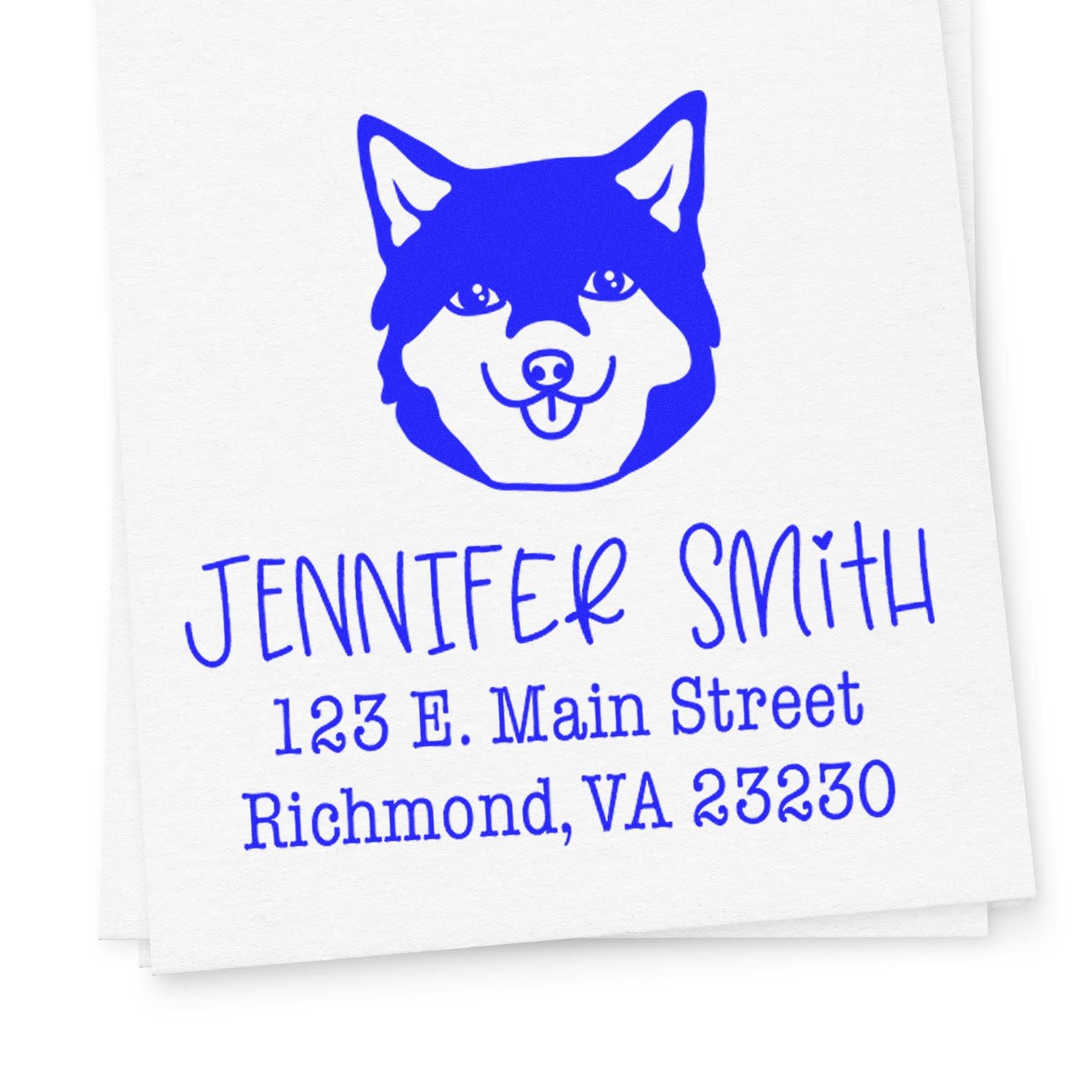 Self-Inking Shiba Customized Custom Return Address Stamp for Envelopes - Engineer Seal Stamps