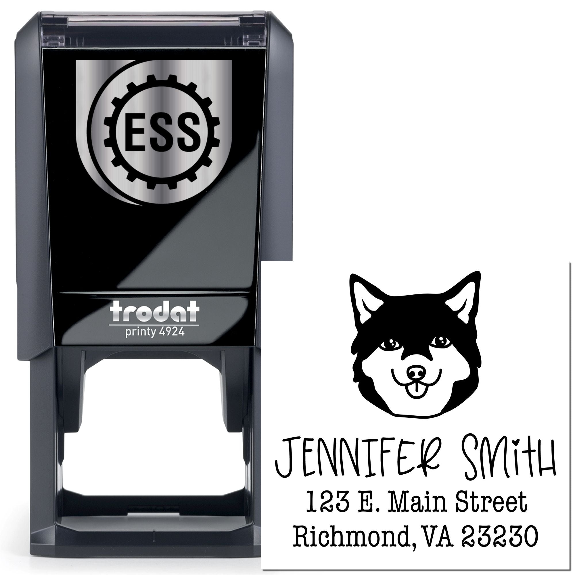 Self-Inking Shiba Customized Custom Return Address Stamp for Envelopes - Engineer Seal Stamps