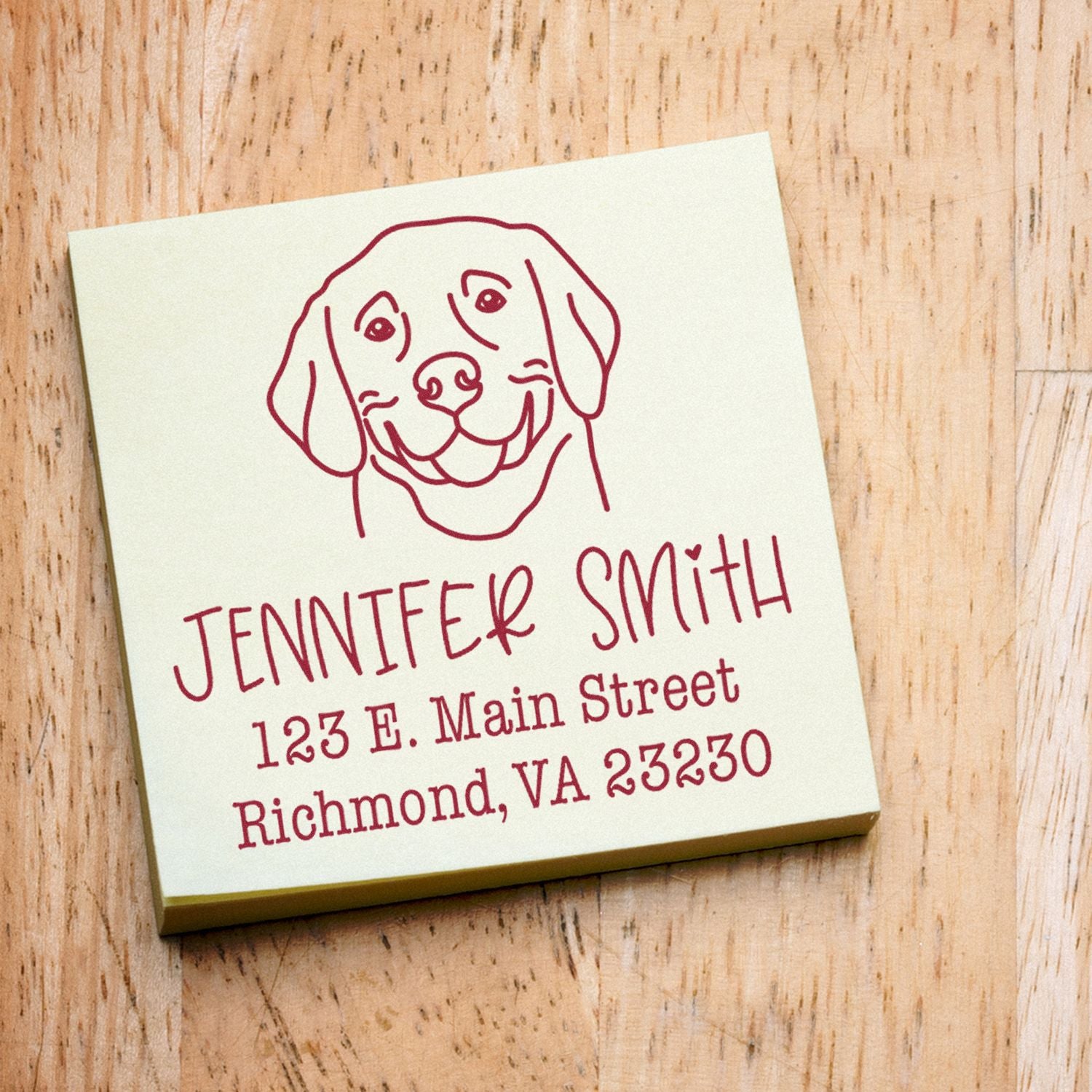 Slim Pre-Inked Weimaraner Personalized Custom Return Address Stamp for Envelopes - Engineer Seal Stamps