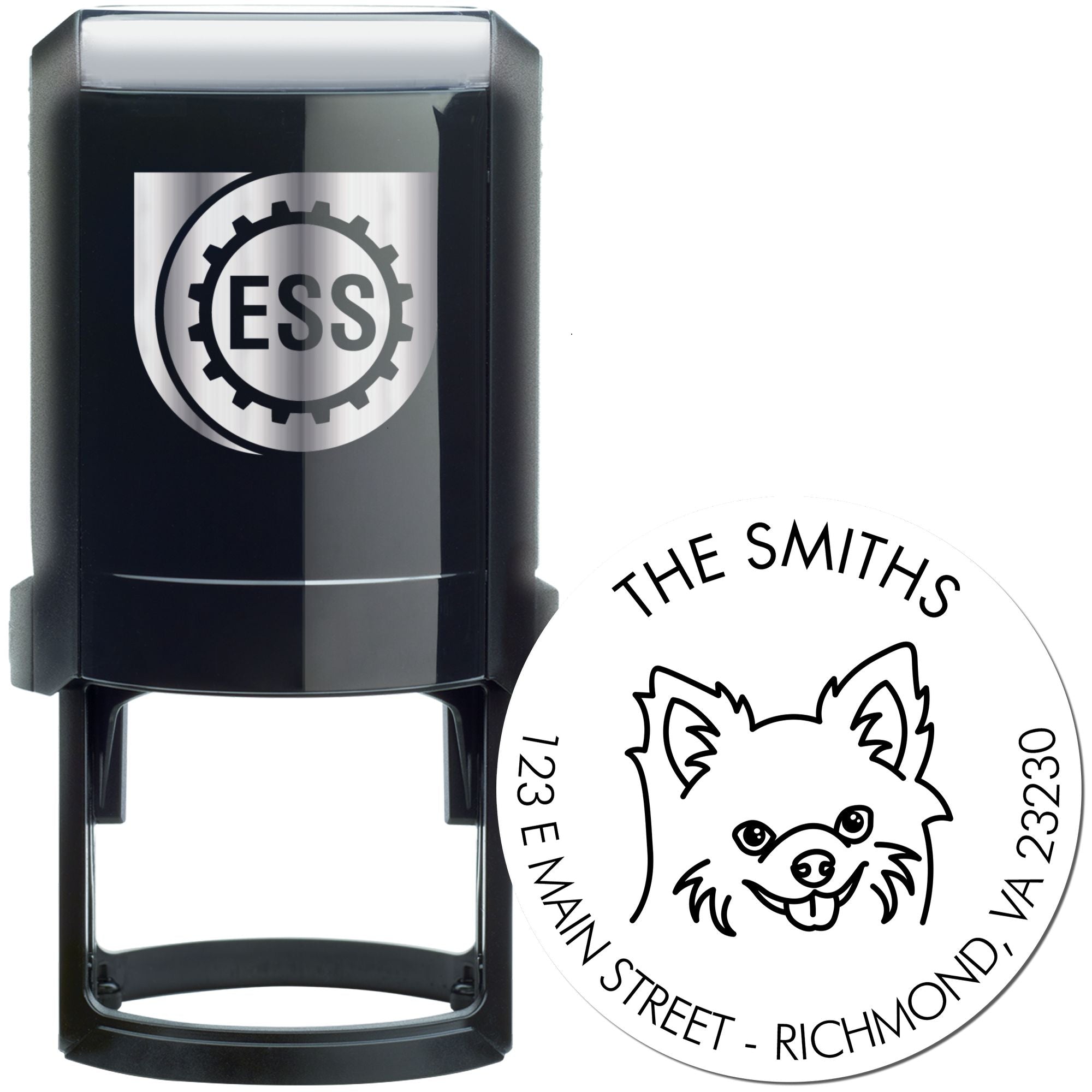 Self-Inking Chihuahua Customized High-Quality Address Stamper - Engineer Seal Stamps