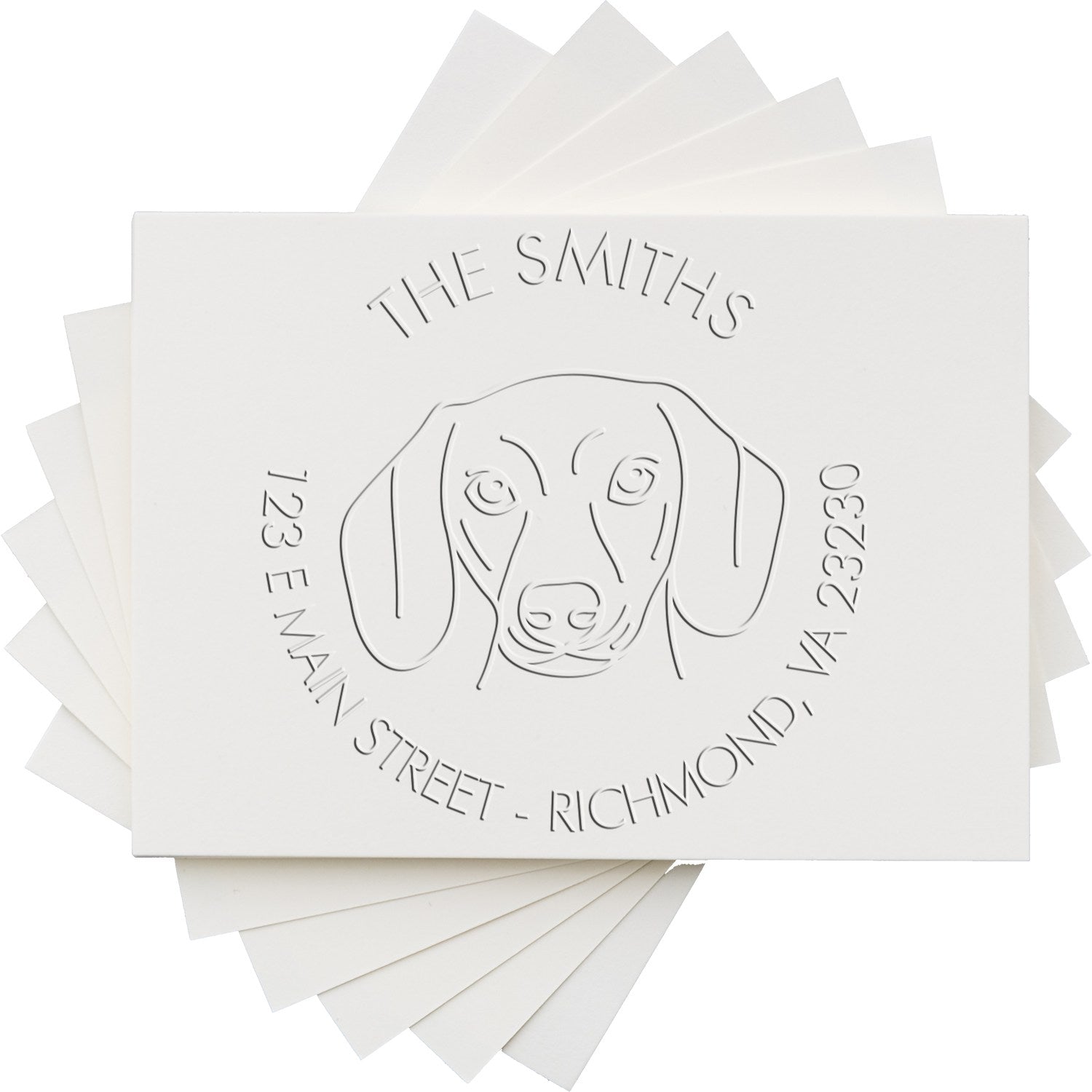 Personalizable Mailing Seal with Dachshund Dog