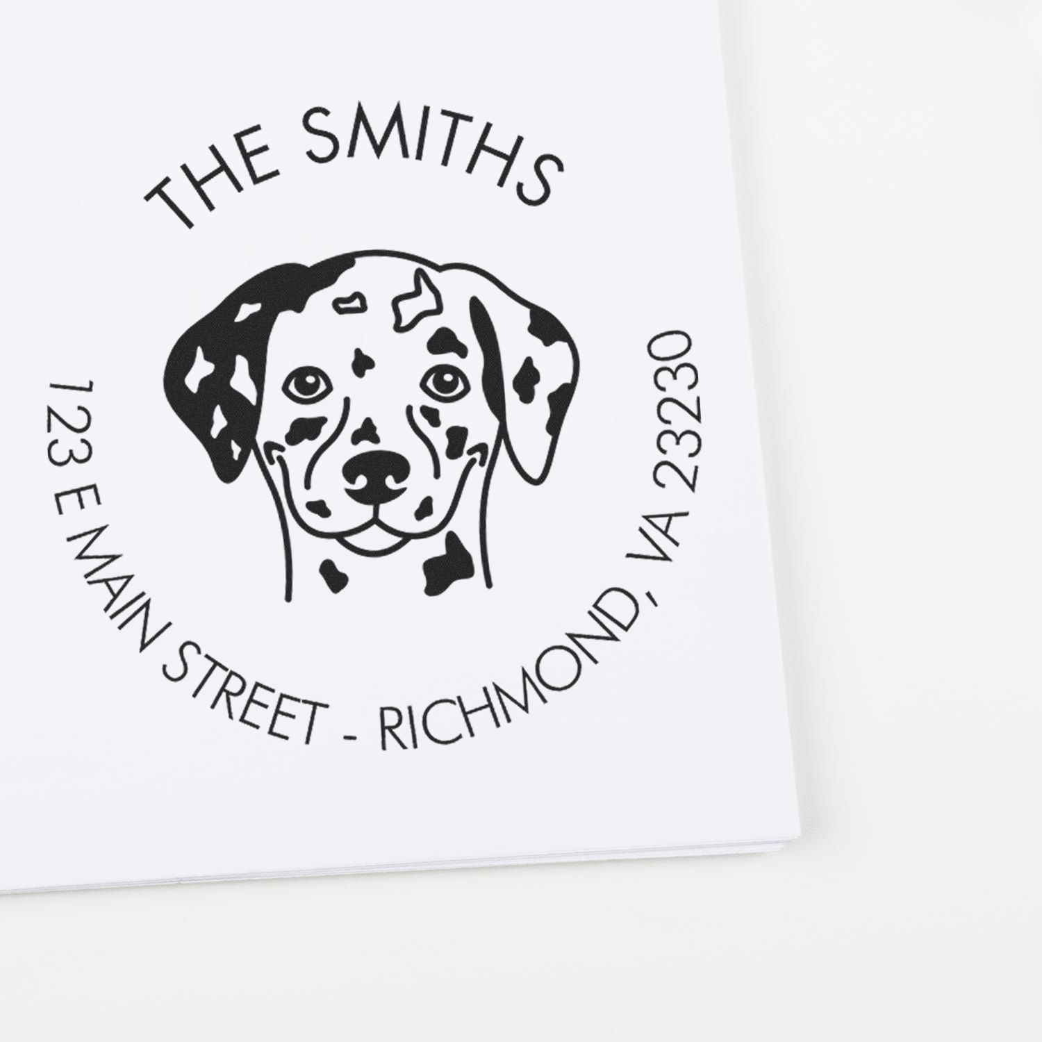 Self-Inking Dalmatian Customized Home Address Stamp for Envelopes - Engineer Seal Stamps