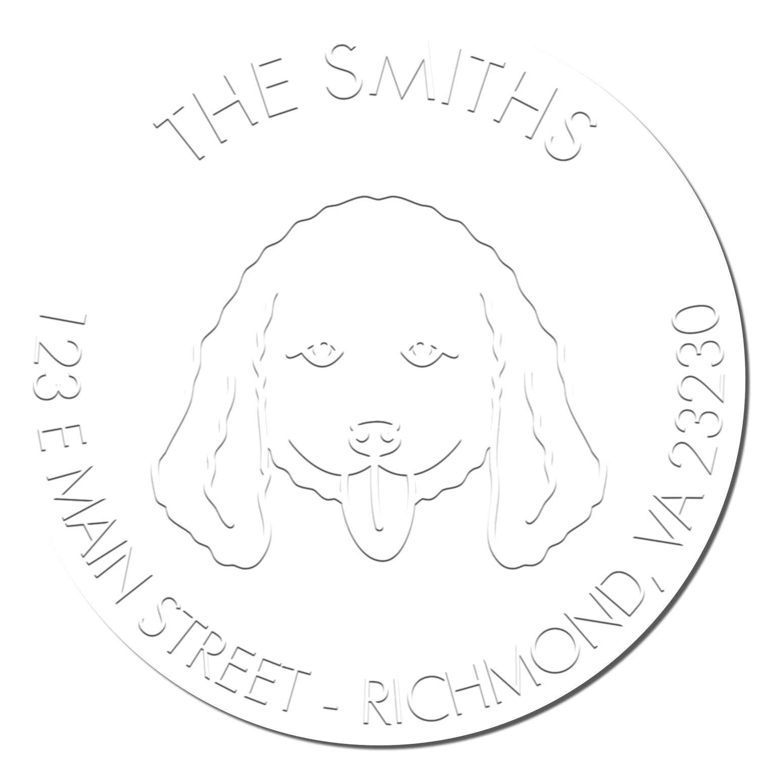 Doodle Dog Custom-Made Mailing Embossed Seal - Engineer Seal Stamps