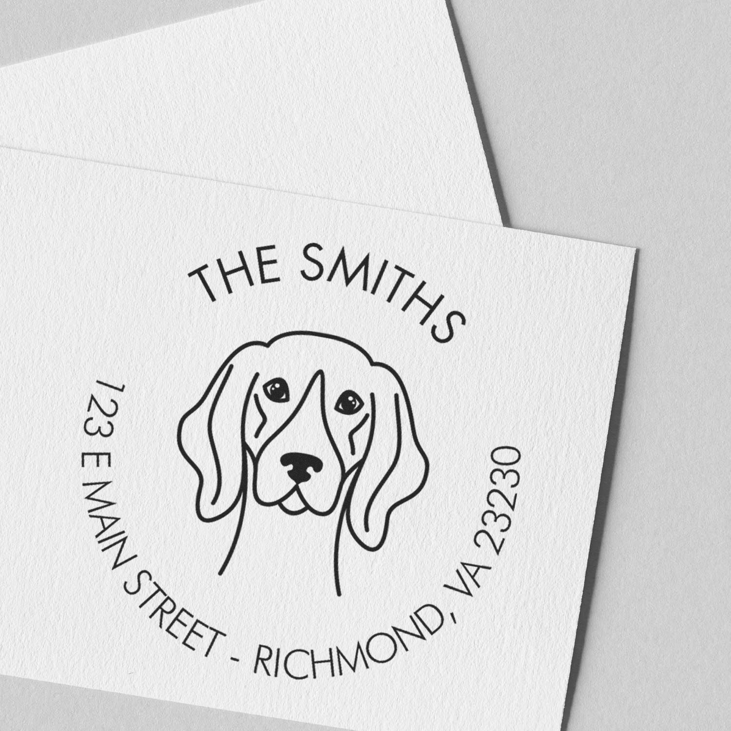 PSI Pre-Inked German Shorthaired Pointer Made-to-Order Rubber Stamp - Engineer Seal Stamps