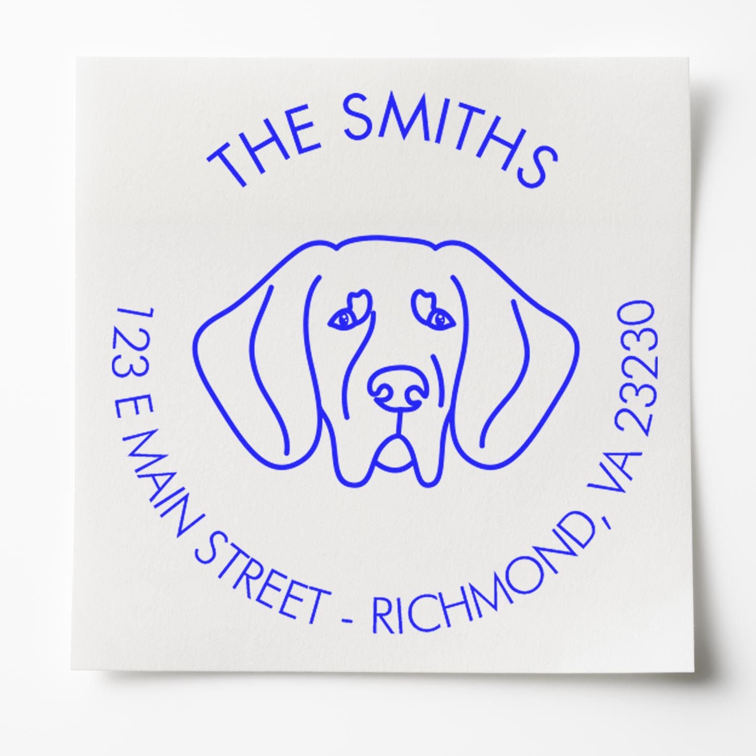 Wood Handle Great Dane Custom Made Custom Address Stamp for Envelopes - Engineer Seal Stamps