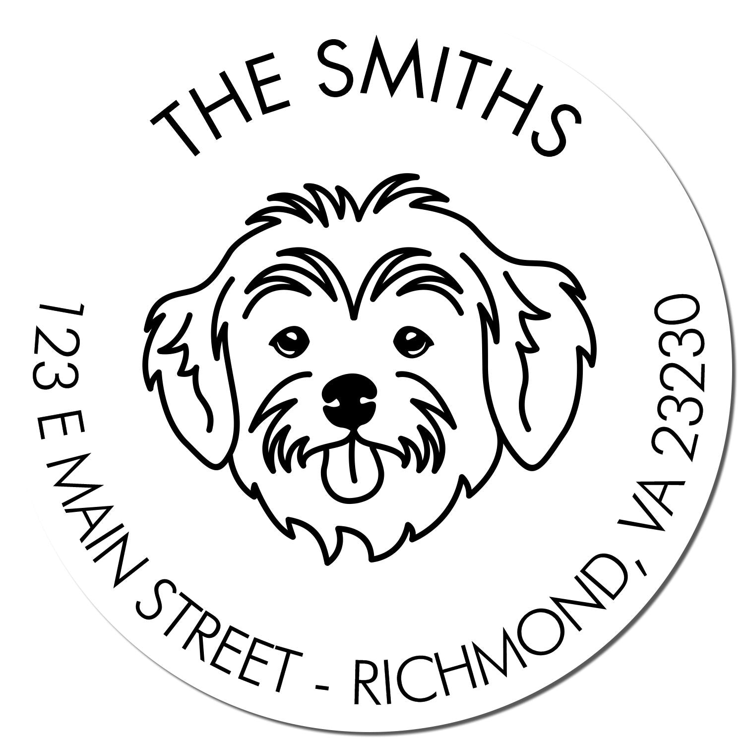 Self-Inking Havanese Customized Mail Address Rubber Stamp - Engineer Seal Stamps