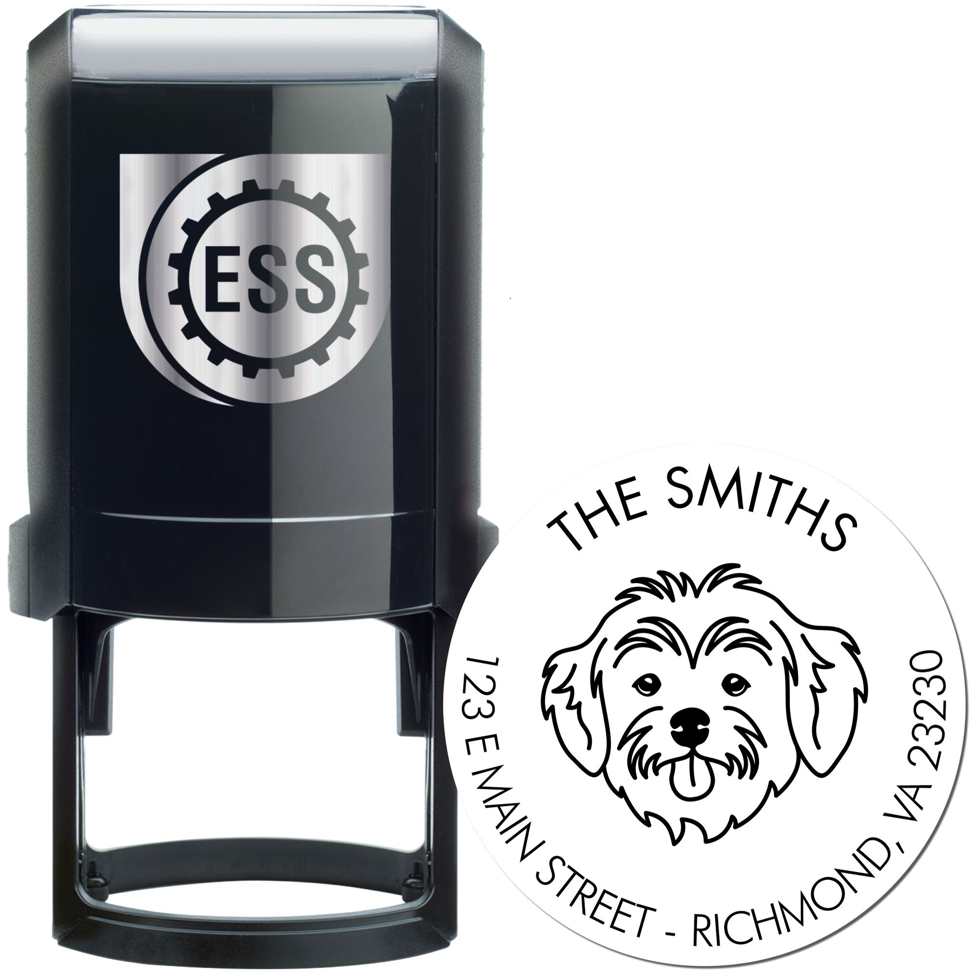 Self-Inking Havanese Customized Mail Address Rubber Stamp - Engineer Seal Stamps