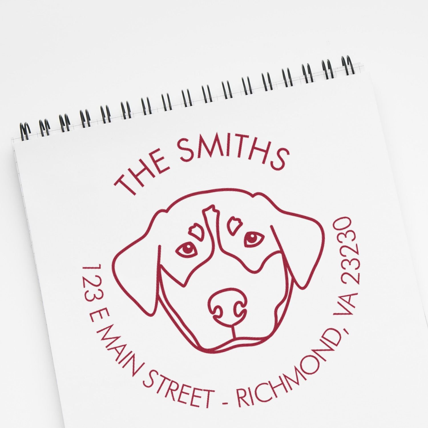 PSI Pre-Inked Rottweiler Made-to-Order Address Stamp for Envelopes - Engineer Seal Stamps