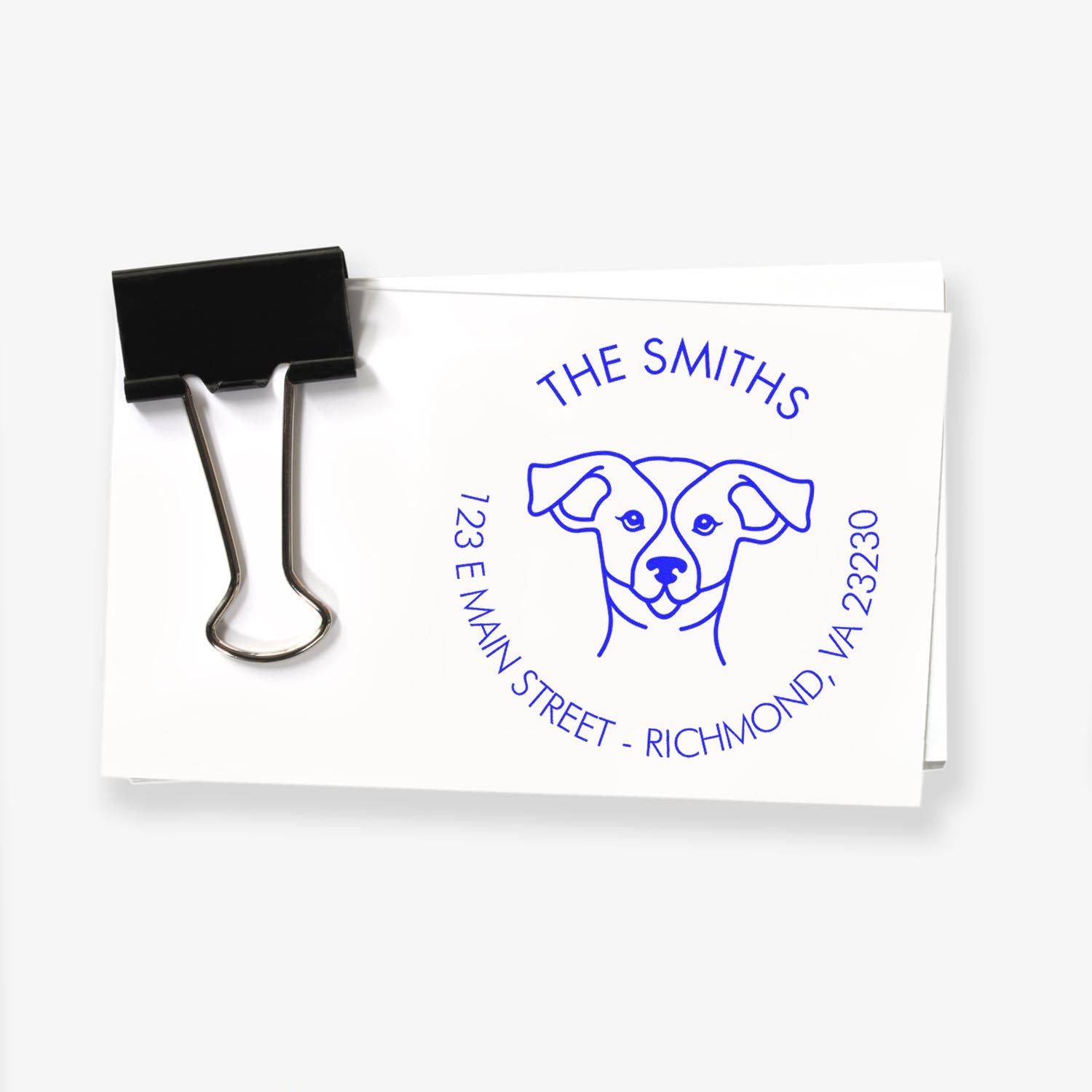 PSI Pre-Inked Russell Made-to-Order Address Stamp for Envelopes - Engineer Seal Stamps