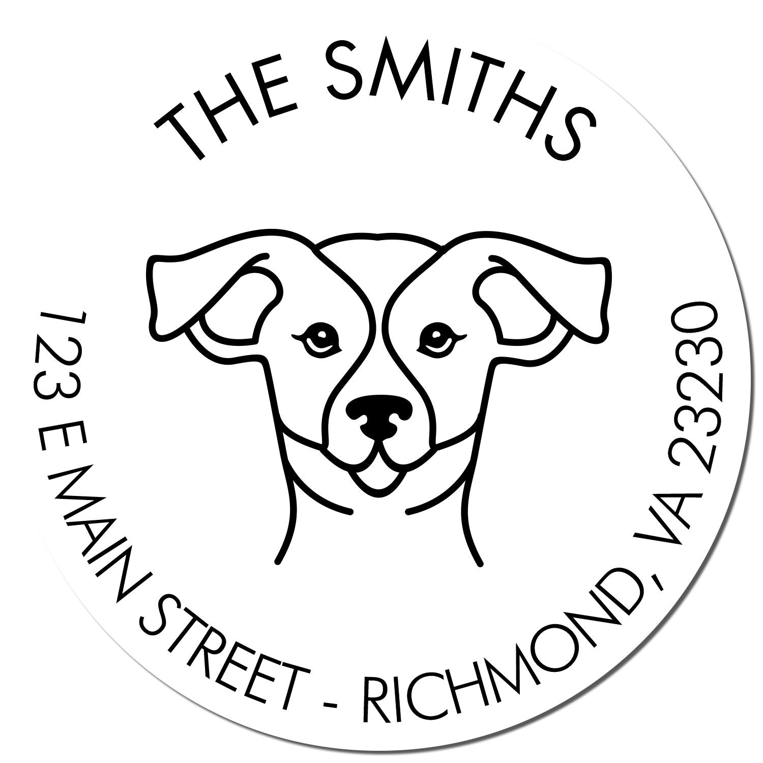 PSI Pre-Inked Russell Made-to-Order Address Stamp for Envelopes - Engineer Seal Stamps