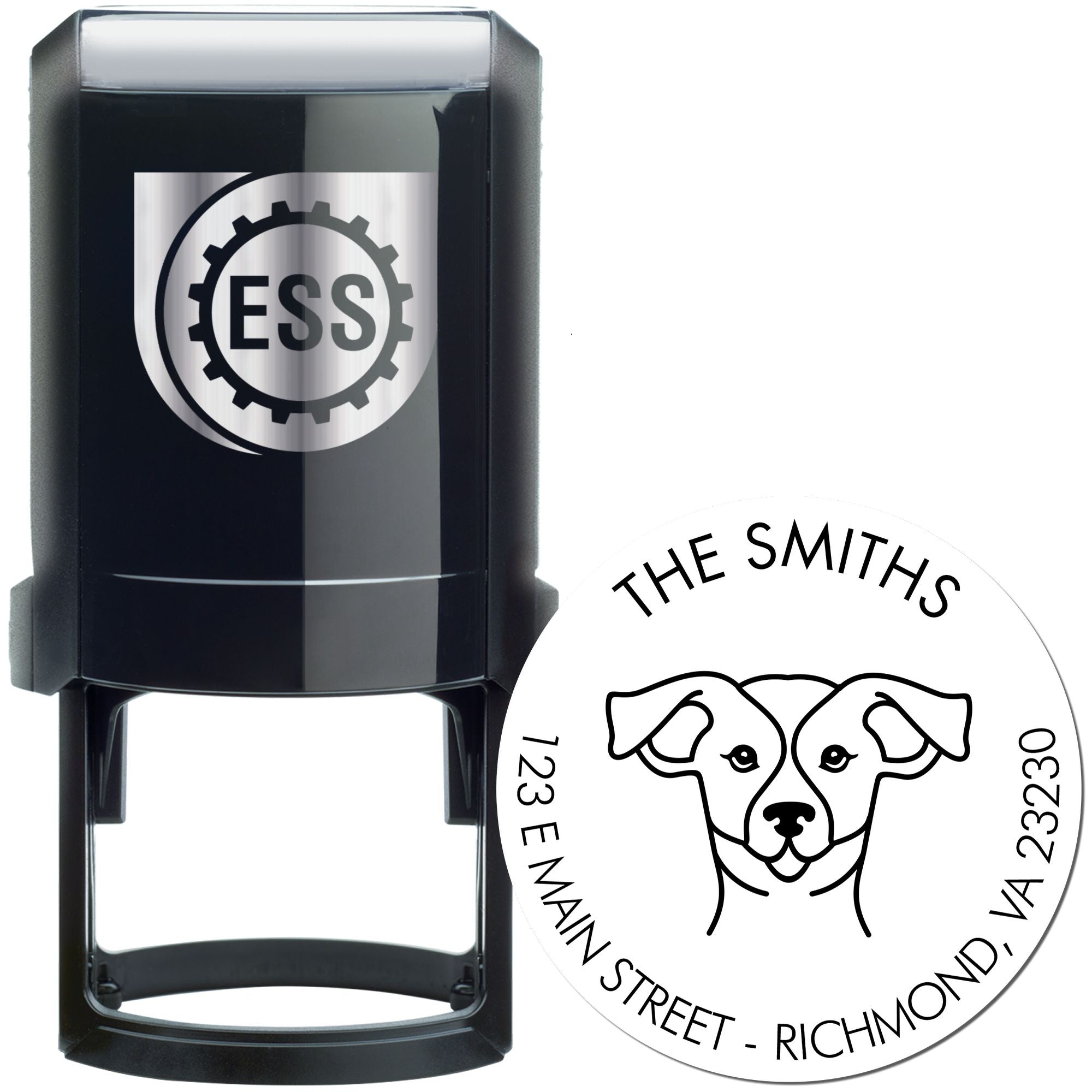 Self-Inking Russell Customized Mailing Address Stamper - Engineer Seal Stamps