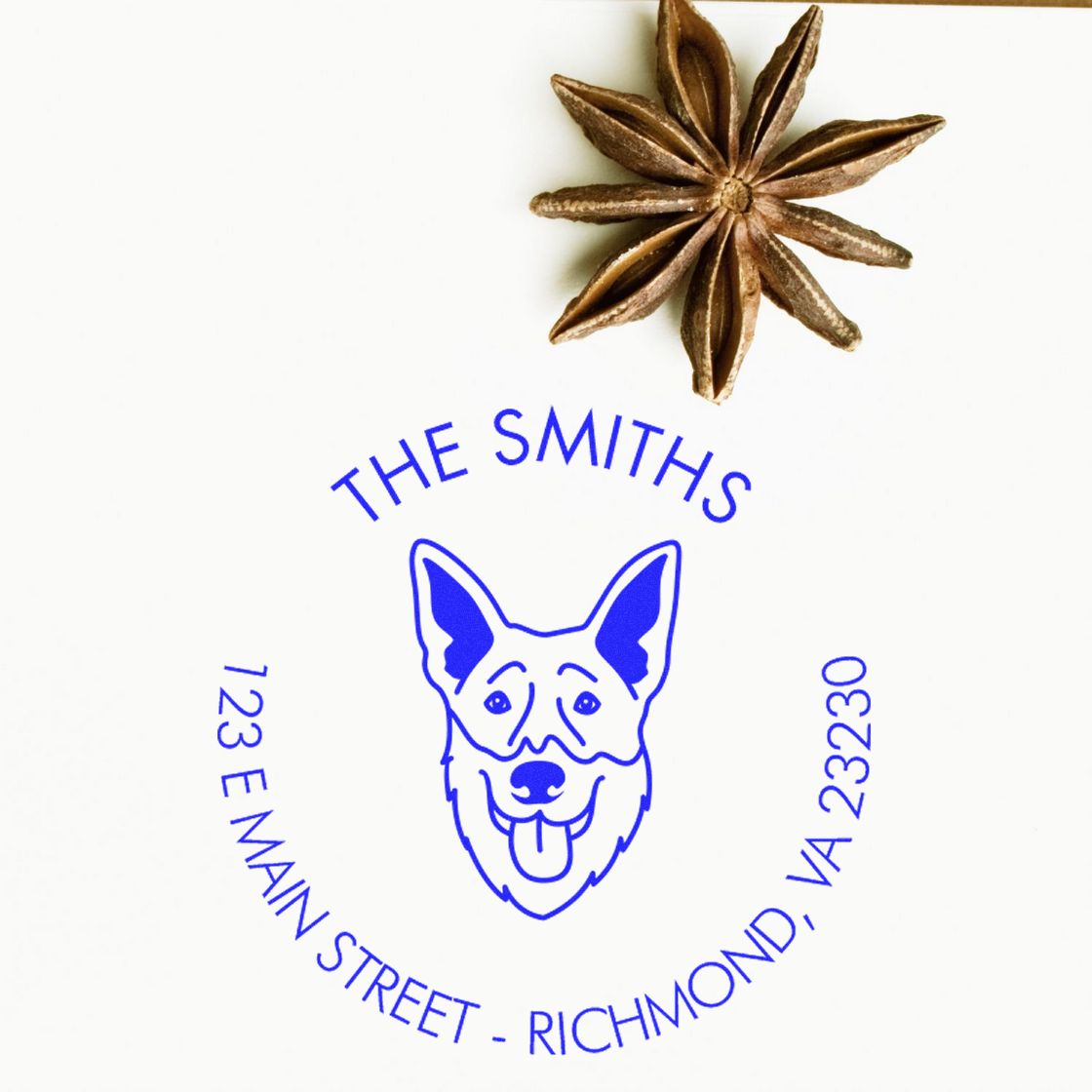 Slim Pre-Inked Shepsky Personalized Mailing Address Stamp for Envelopes - Engineer Seal Stamps