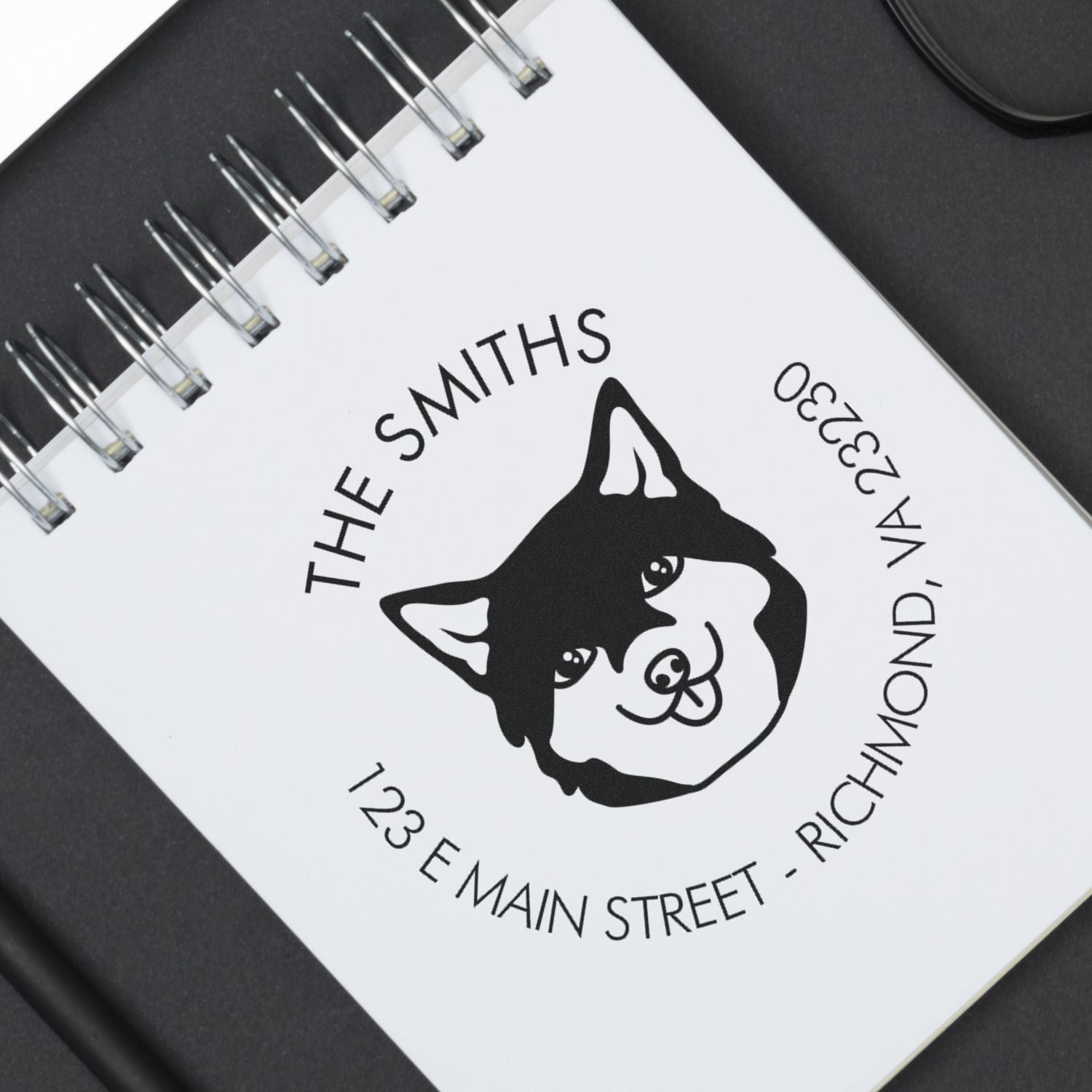 PSI Pre-Inked Shiba Made-to-Order Custom Return Address Rubber Stamp - Engineer Seal Stamps