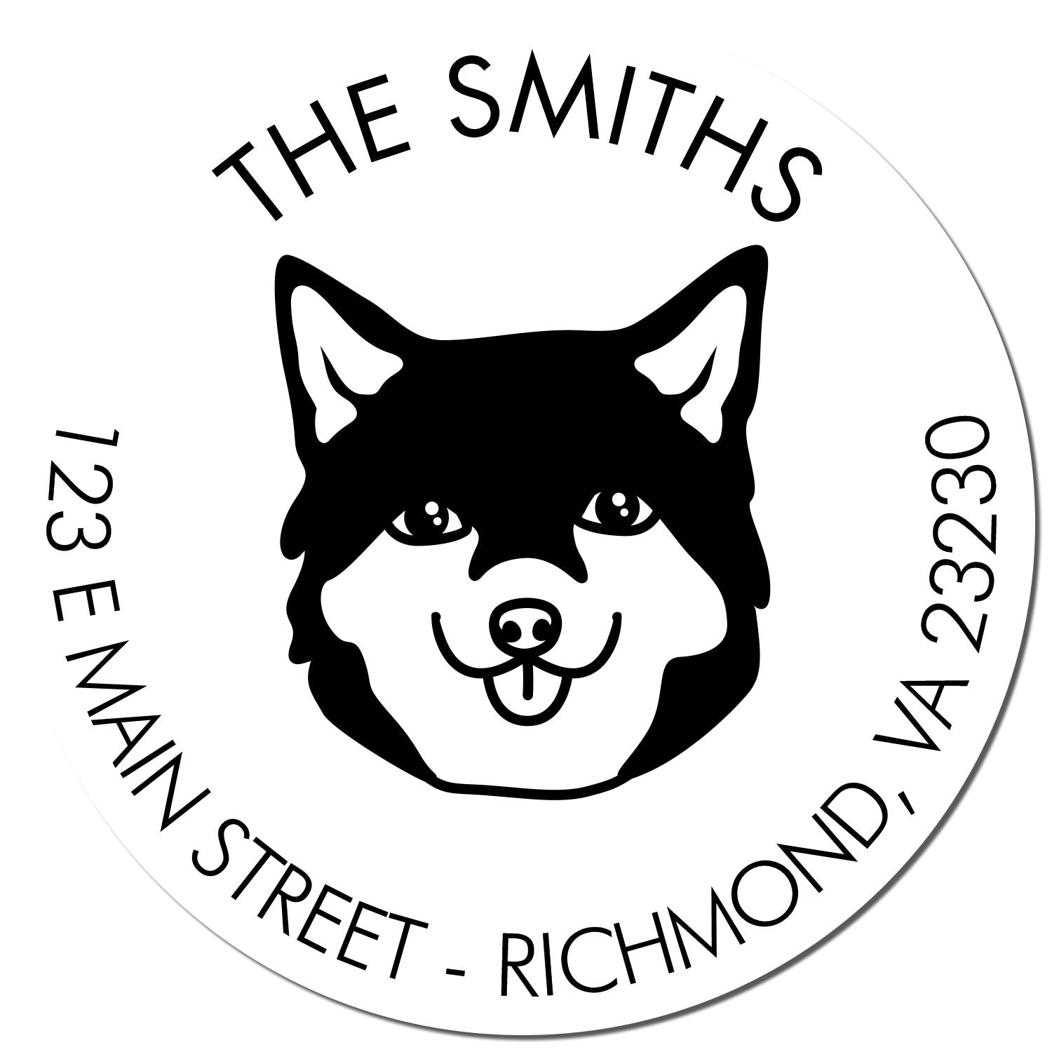 Wood Handle Shiba Custom Made Home Address Stamp for Envelopes - Engineer Seal Stamps