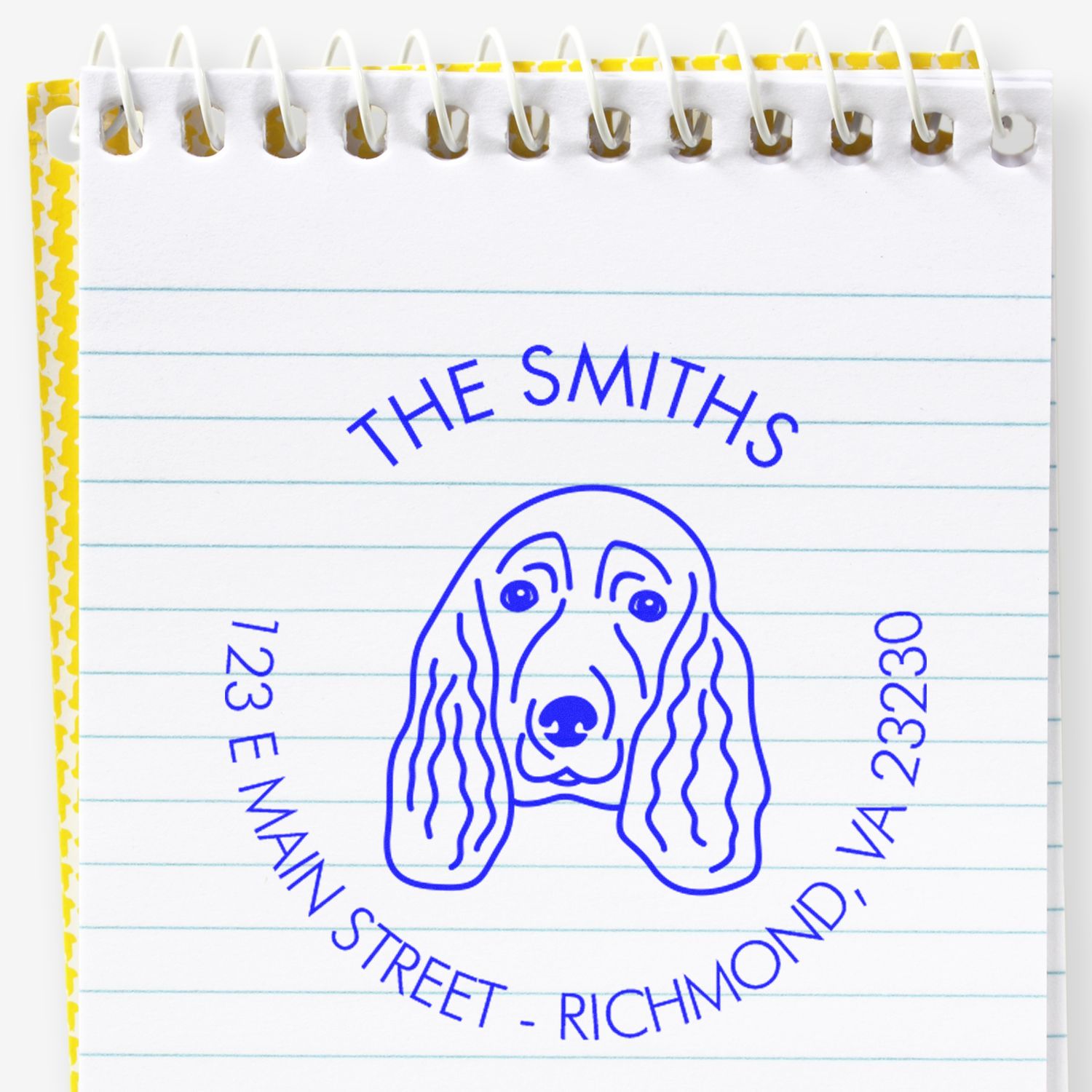 Self-Inking Spaniel Customized Mailing Stamp - Engineer Seal Stamps