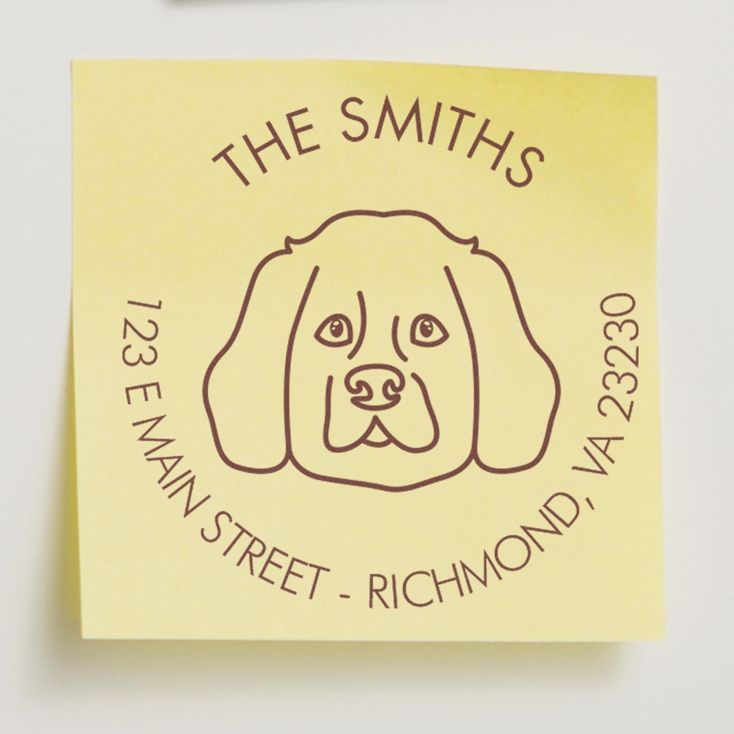 Slim Pre-Inked Westie Personalized Dog Design Address Stamp - Engineer Seal Stamps