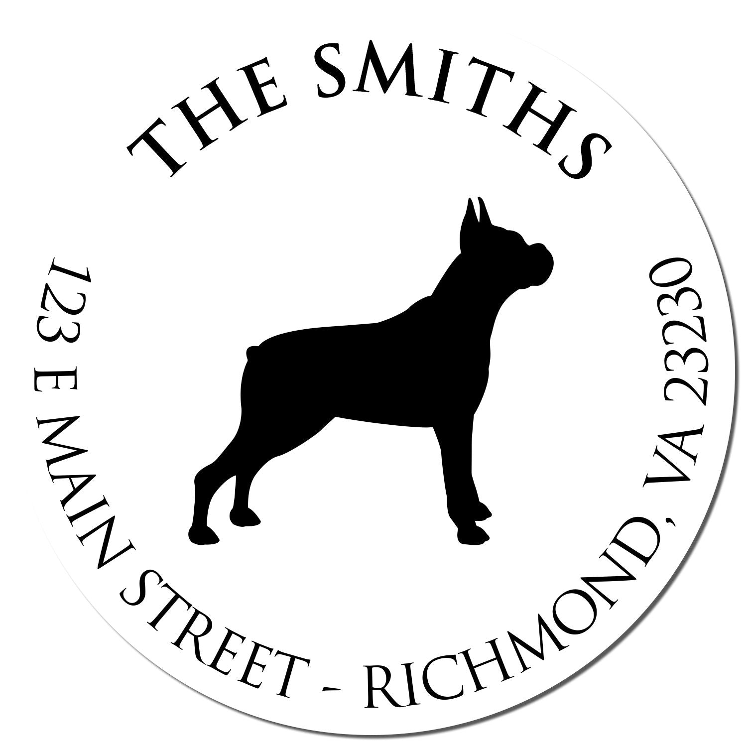 Slim Pre-Inked Boxer Personalized Name and Address Stamp for Envelopes - Engineer Seal Stamps