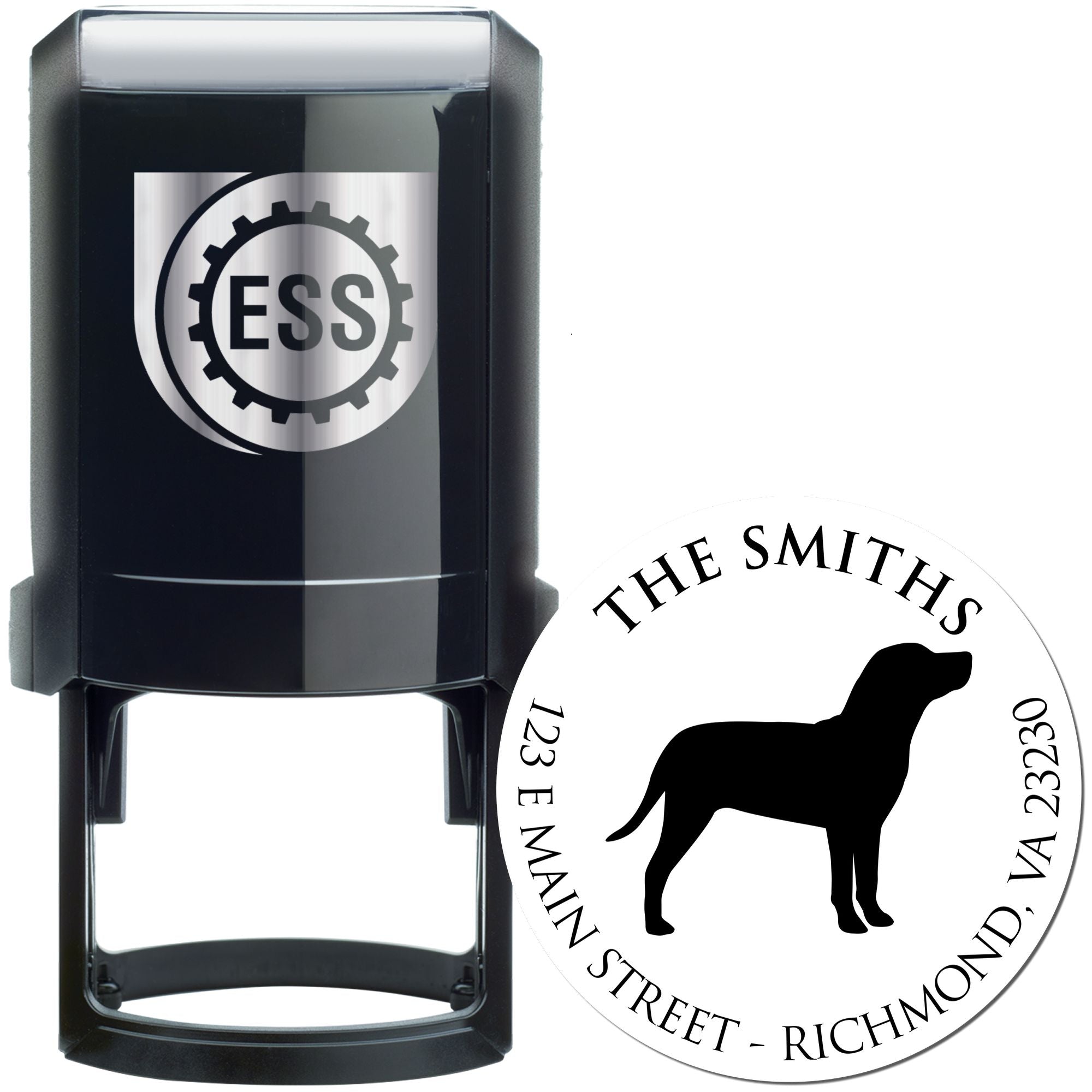 Self-Inking Catahoula Customized New Address Stamper - Engineer Seal Stamps