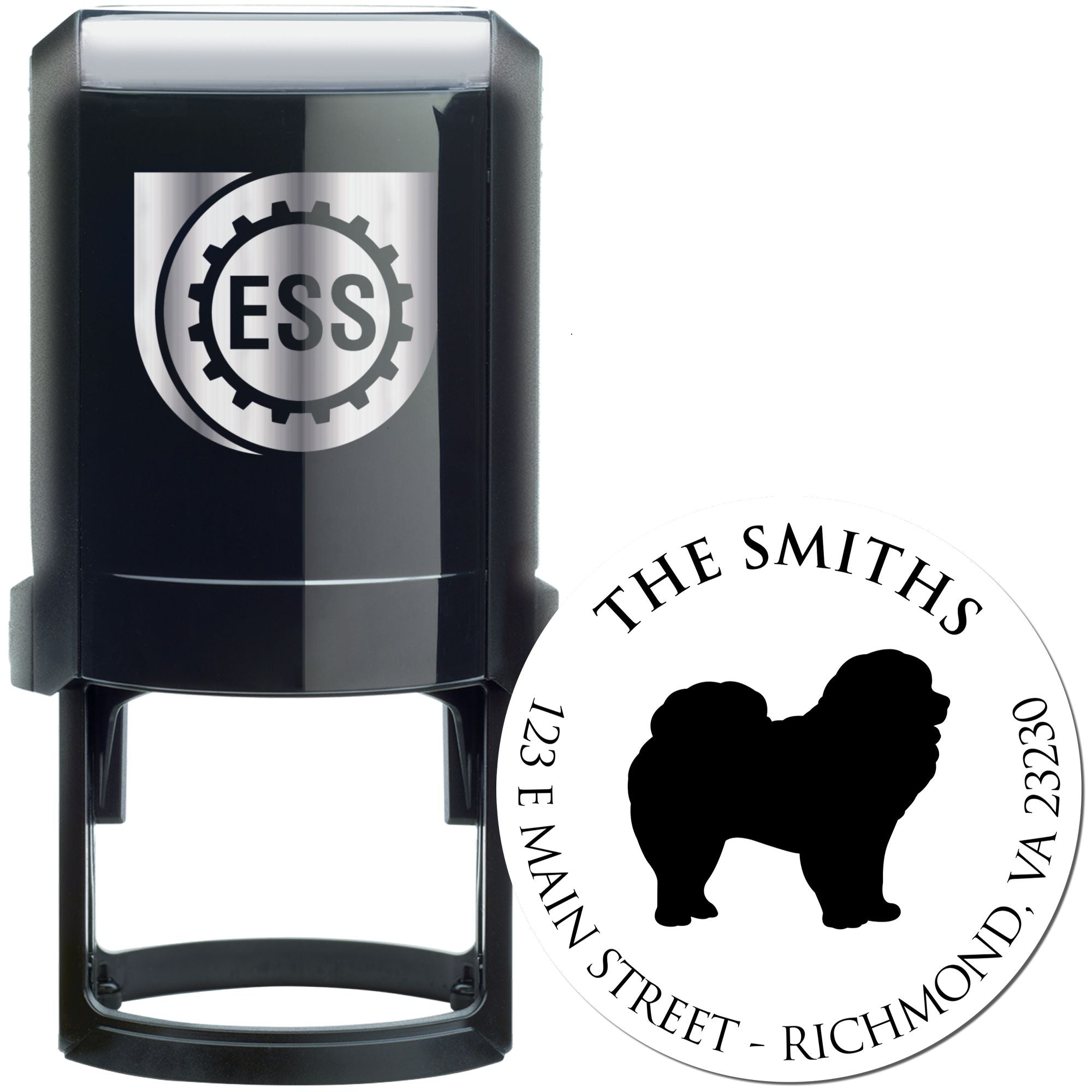 Self-Inking Chow Customized New Home Address Stamp for Envelopes - Engineer Seal Stamps