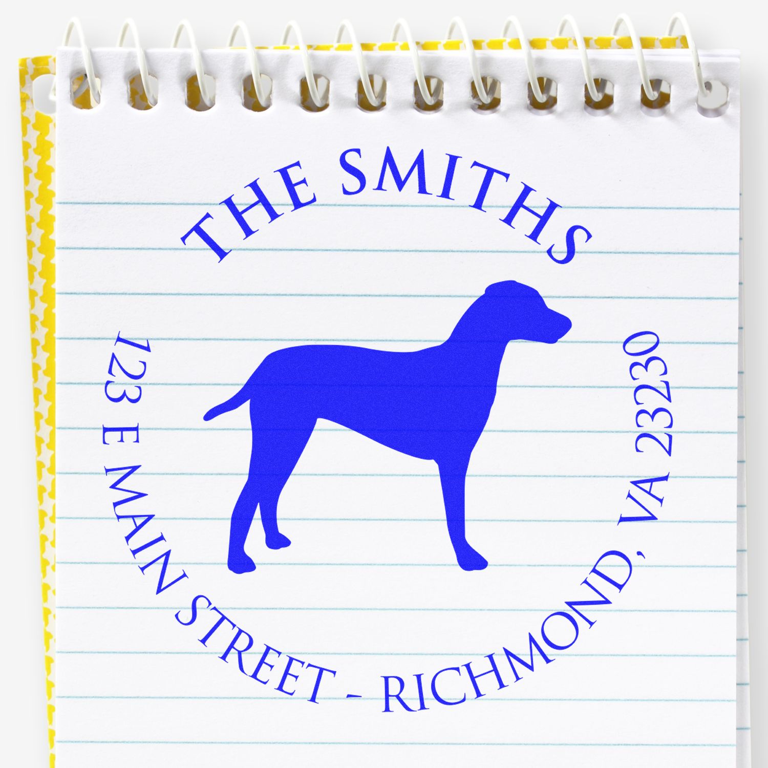 Wood Handle Dalmatian Custom Made Mail Stamp for Envelopes - Engineer Seal Stamps