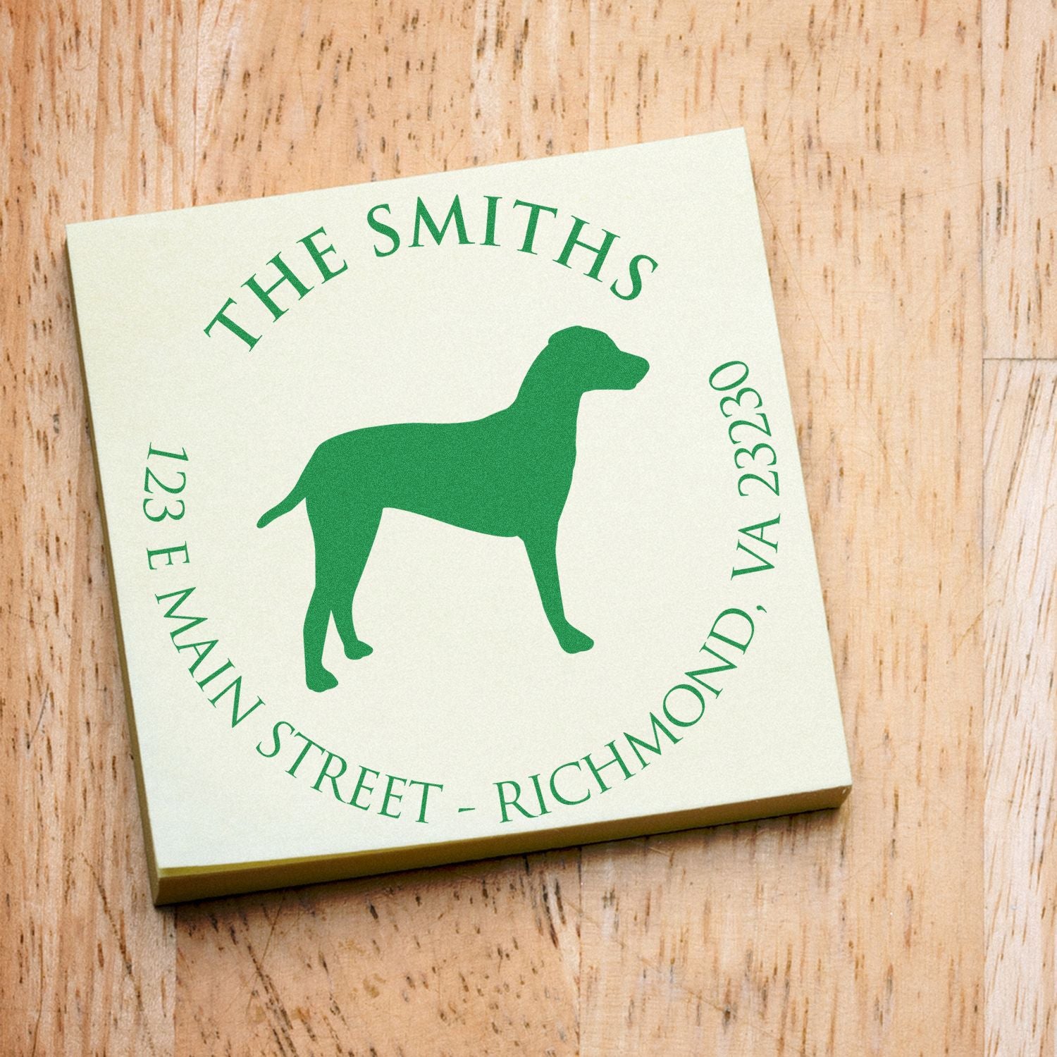 Wood Handle Dalmatian Custom Made Mail Stamp for Envelopes - Engineer Seal Stamps