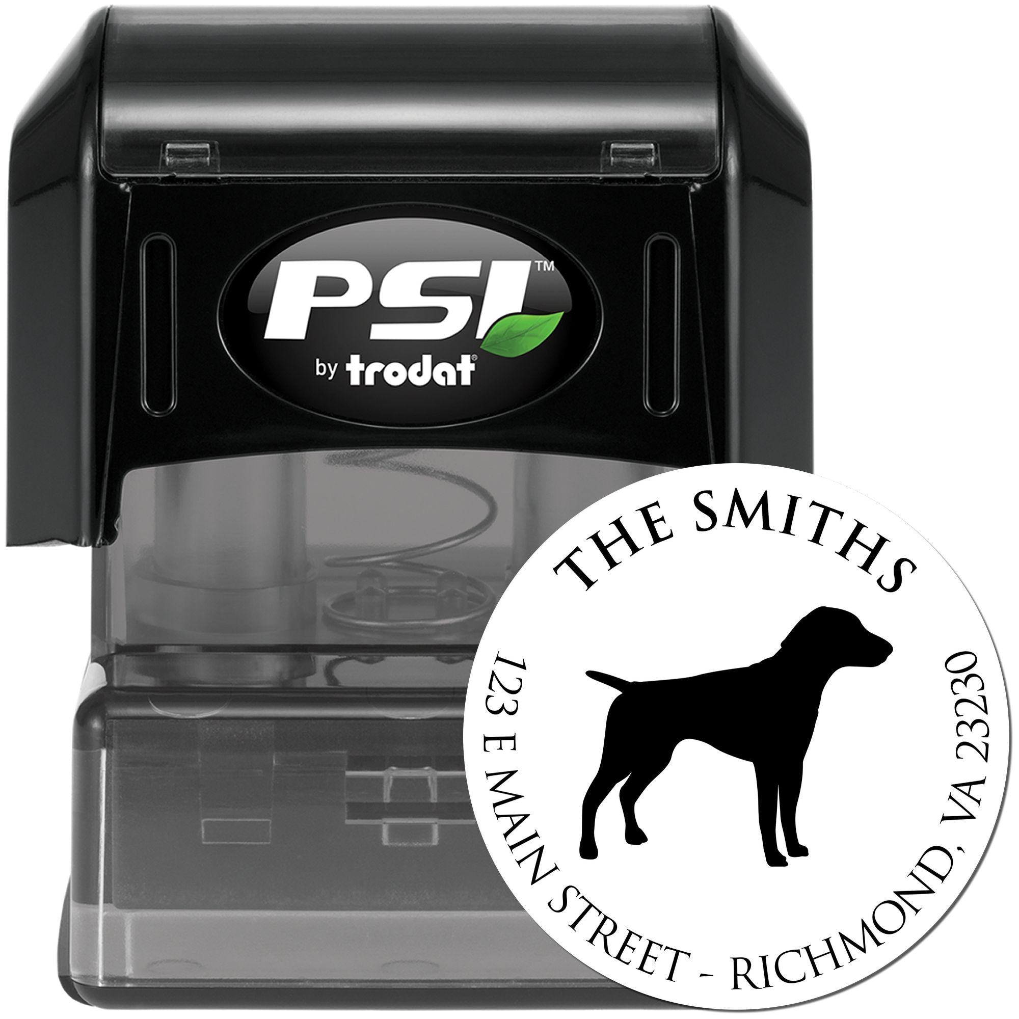PSI Pre-Inked German Shorthaired Pointer Made-to-Order Home Address Stamp - Engineer Seal Stamps