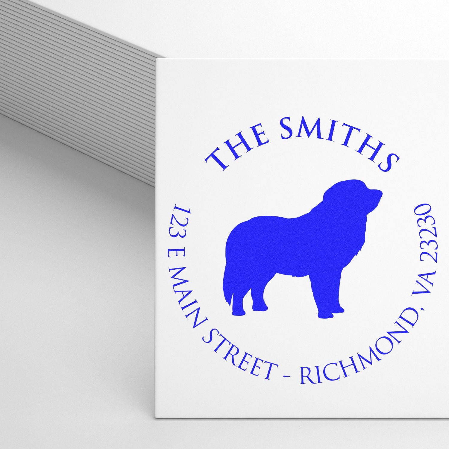 Self-Inking Pyrenees Customized Return Address Stamp for Envelopes - Engineer Seal Stamps