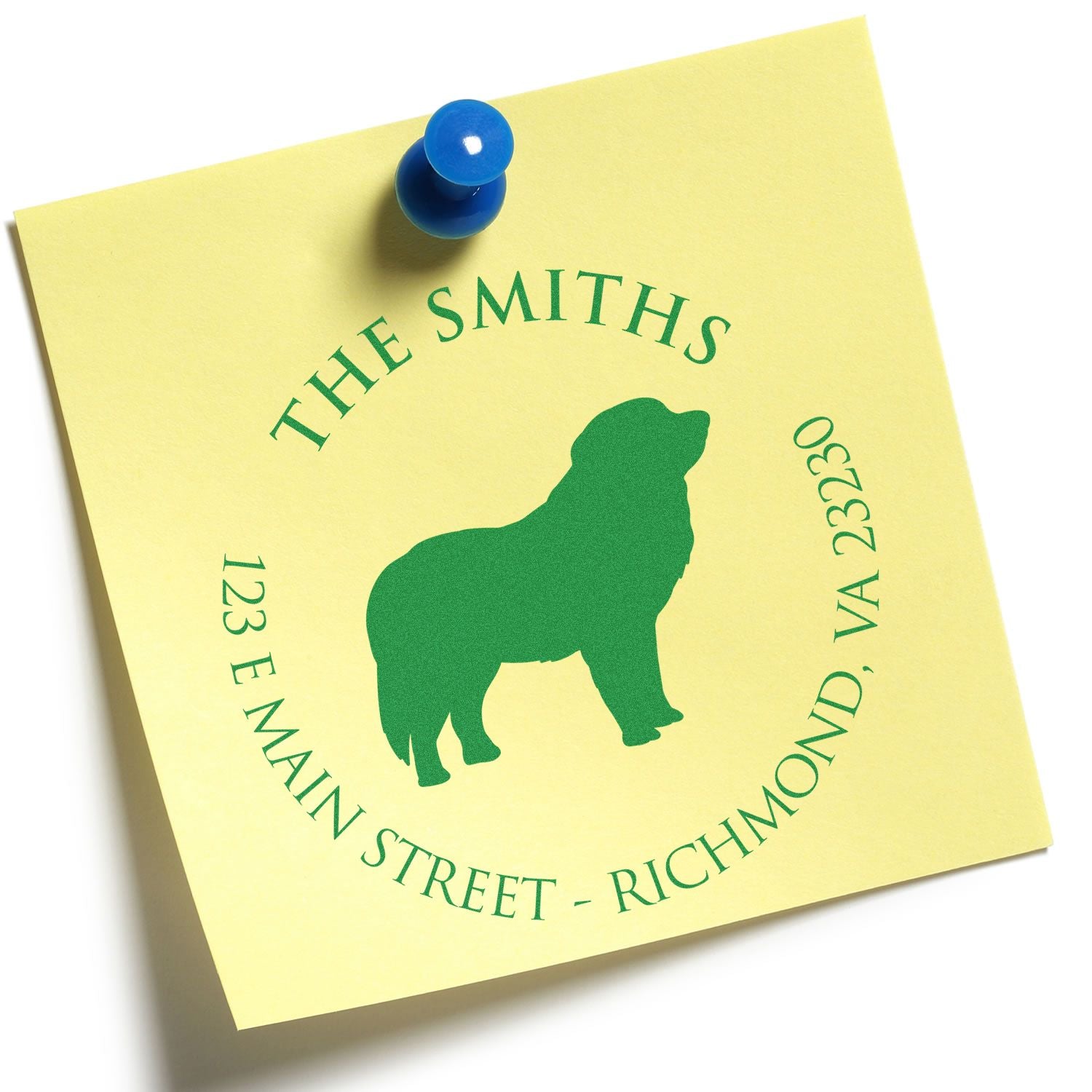 Self-Inking Pyrenees Customized Return Address Stamp for Envelopes - Engineer Seal Stamps