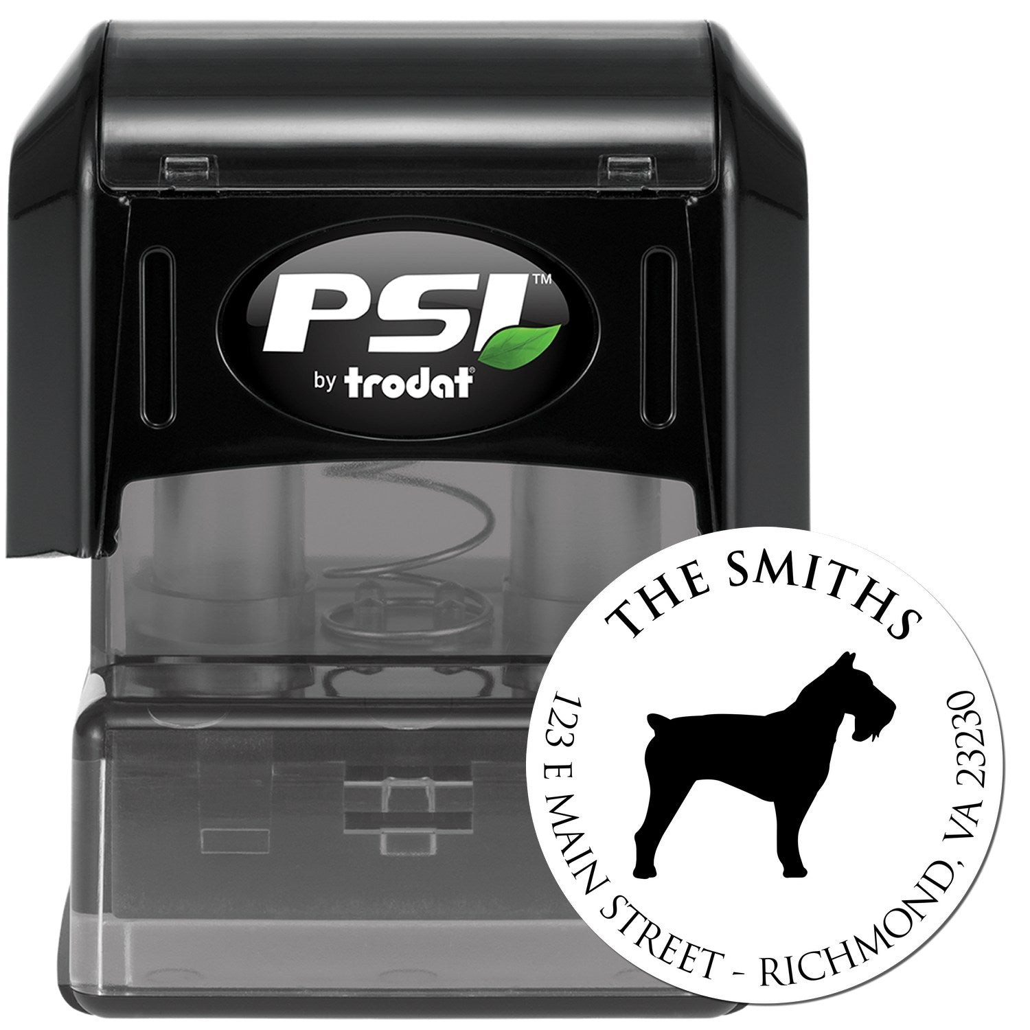 PSI Pre-Inked Schnauzer Made-to-Order Inked Stamp - Engineer Seal Stamps
