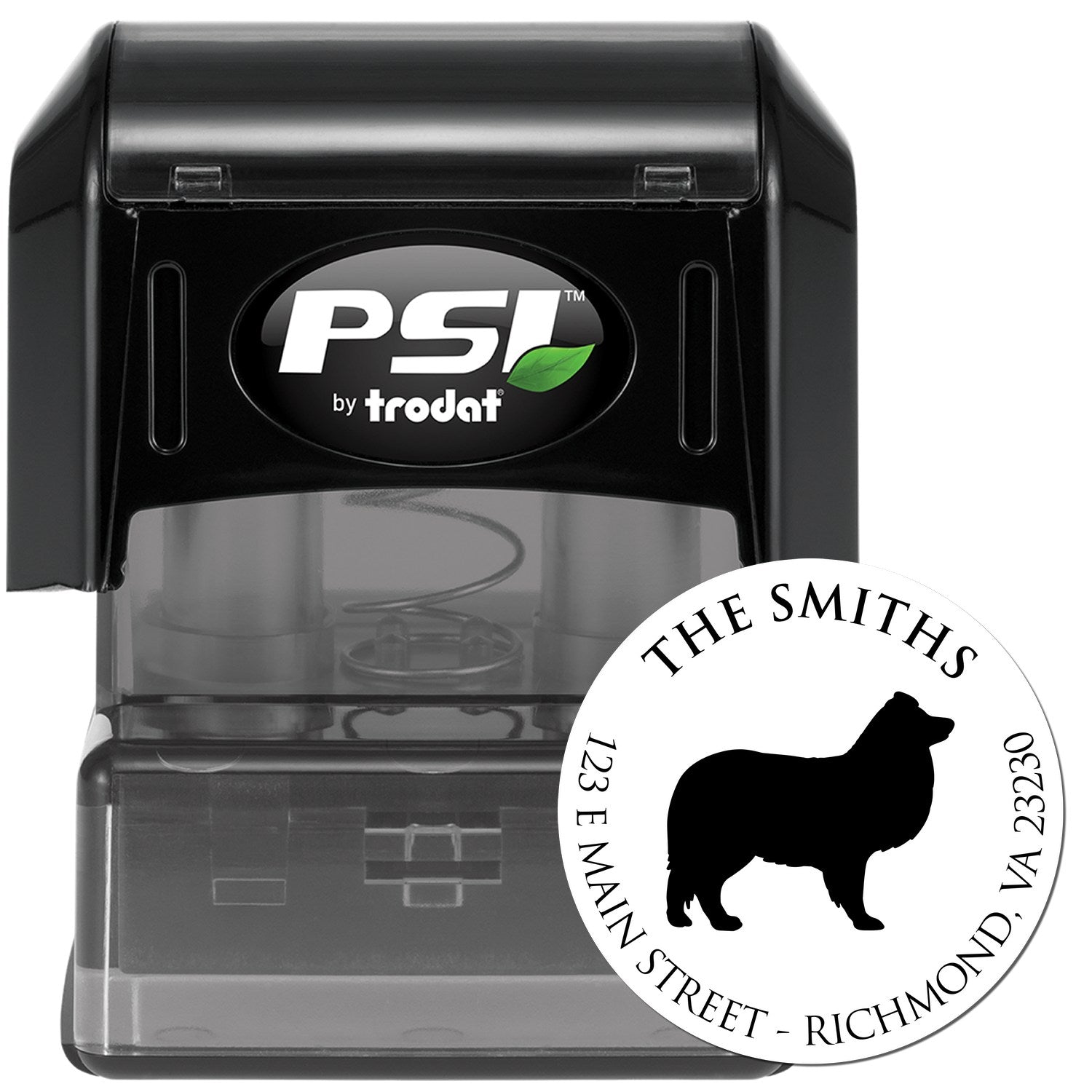 PSI Pre-Inked Shetland Sheepdog Made-to-Order Inked Stamper - Engineer Seal Stamps
