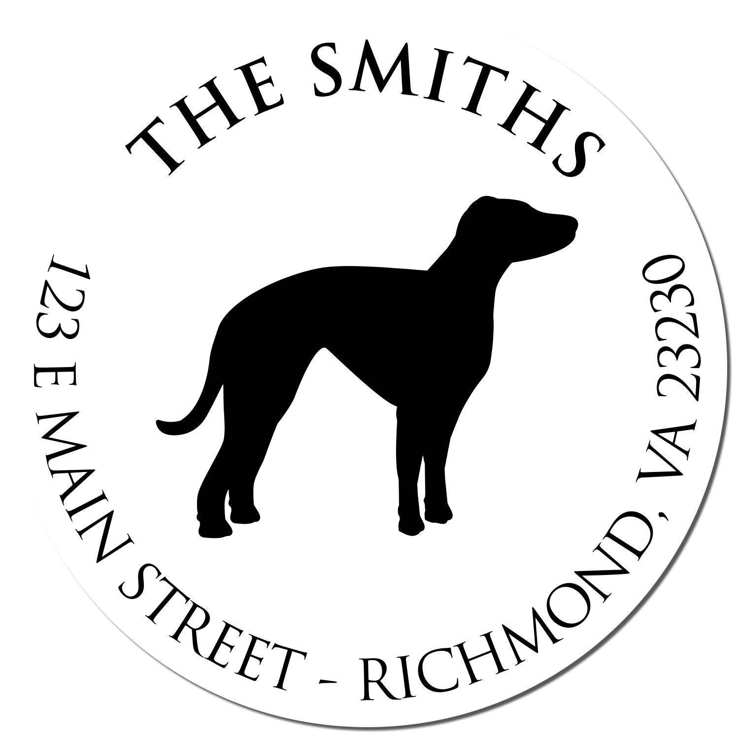 Slim Pre-Inked Whippet Personalized Return Address Stamp for Envelopes - Engineer Seal Stamps