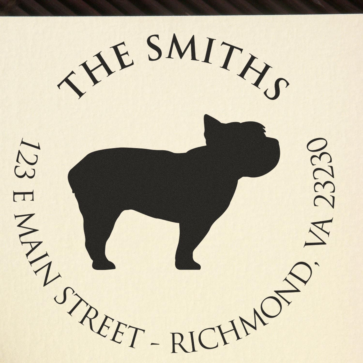 Slim Pre-Inked Yorkshire Terrier Personalized Return Address Stamper - Engineer Seal Stamps