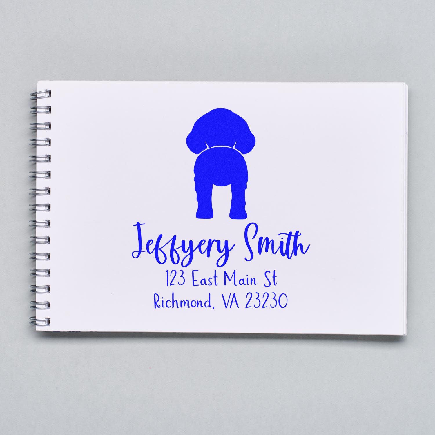 Slim Pre-Inked Brittany Return Address Stamp - Engineer Seal Stamps