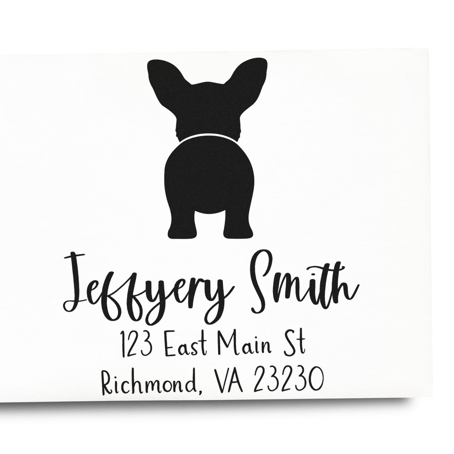 PSI Pre-Inked Cardigan Welsh Corgi Made-to-Order Mailing Address Stamper - Engineer Seal Stamps