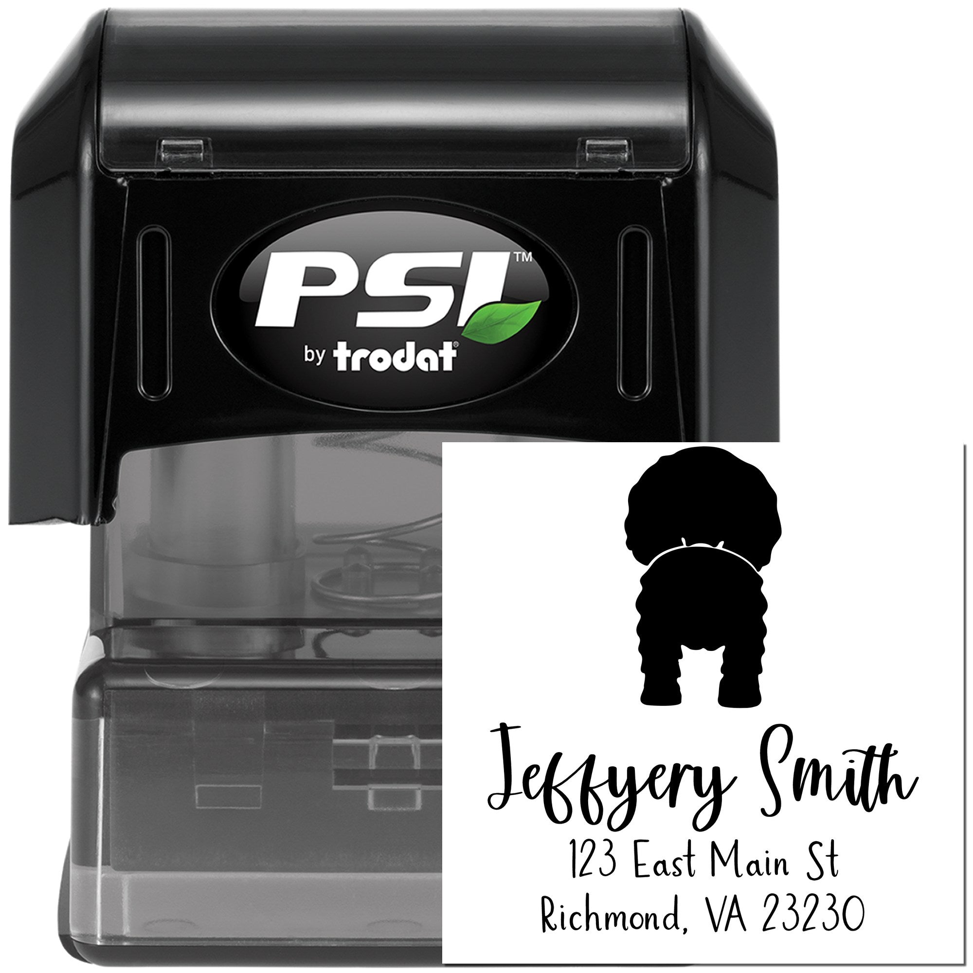 PSI Pre-Inked Cavalier King Charles Spaniel Made-to-Order Mailing Label Rubber Stamp - Engineer Seal Stamps